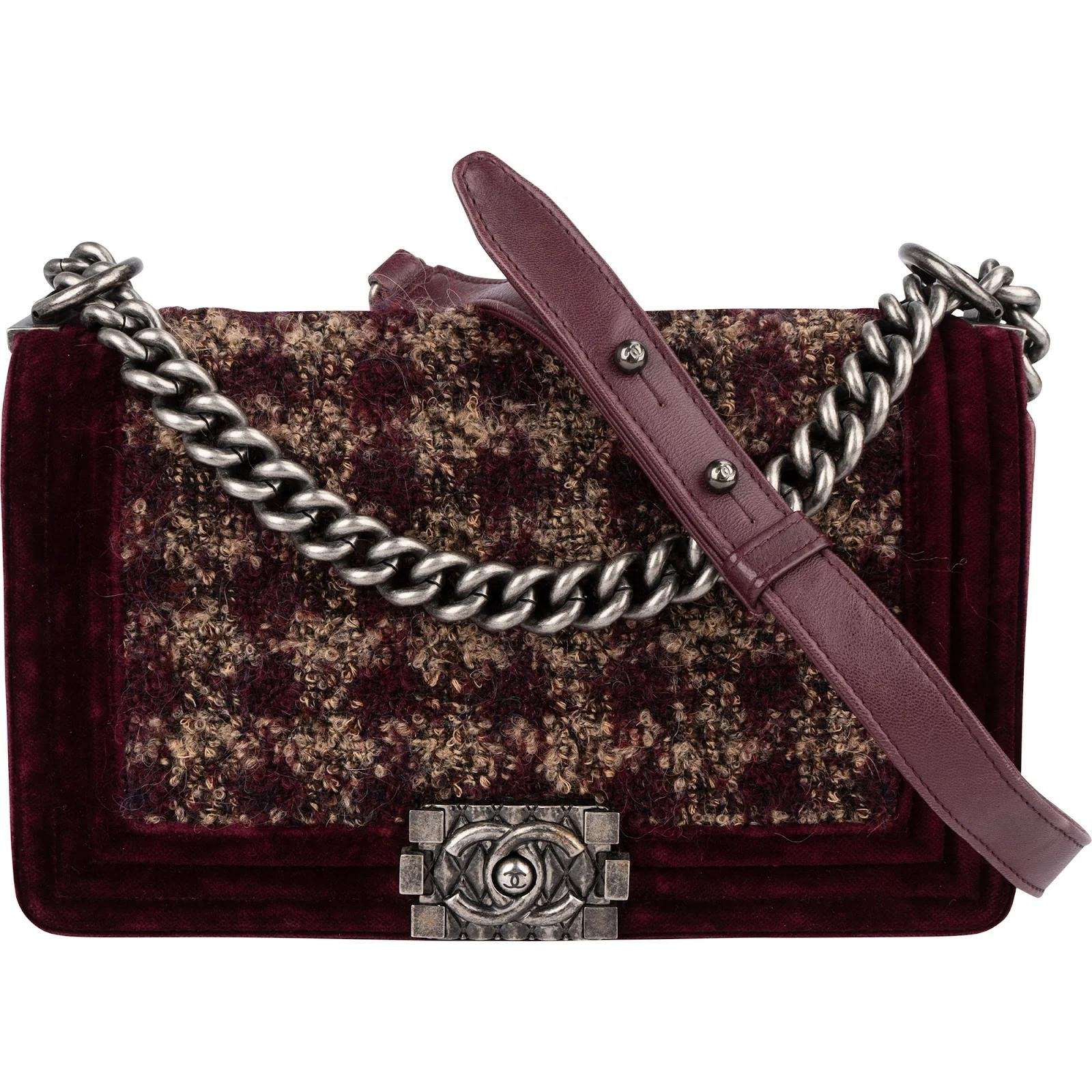 Boy velvet crossbody bag
