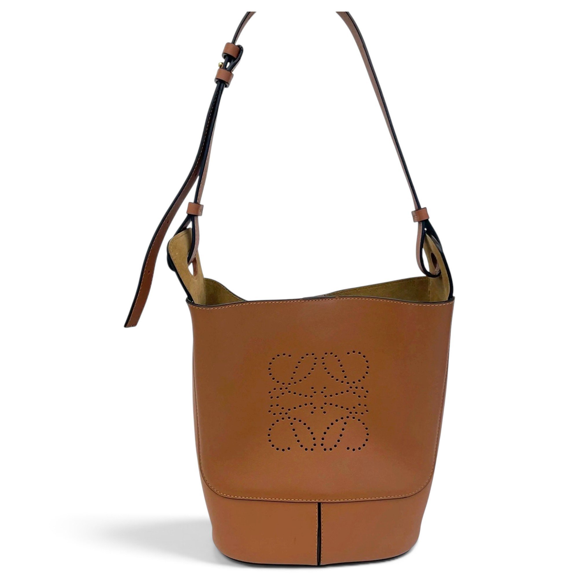 Anagram leather handbag