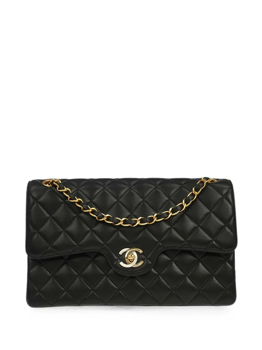 1995 diamond-quilted Double Flap shoulder bag