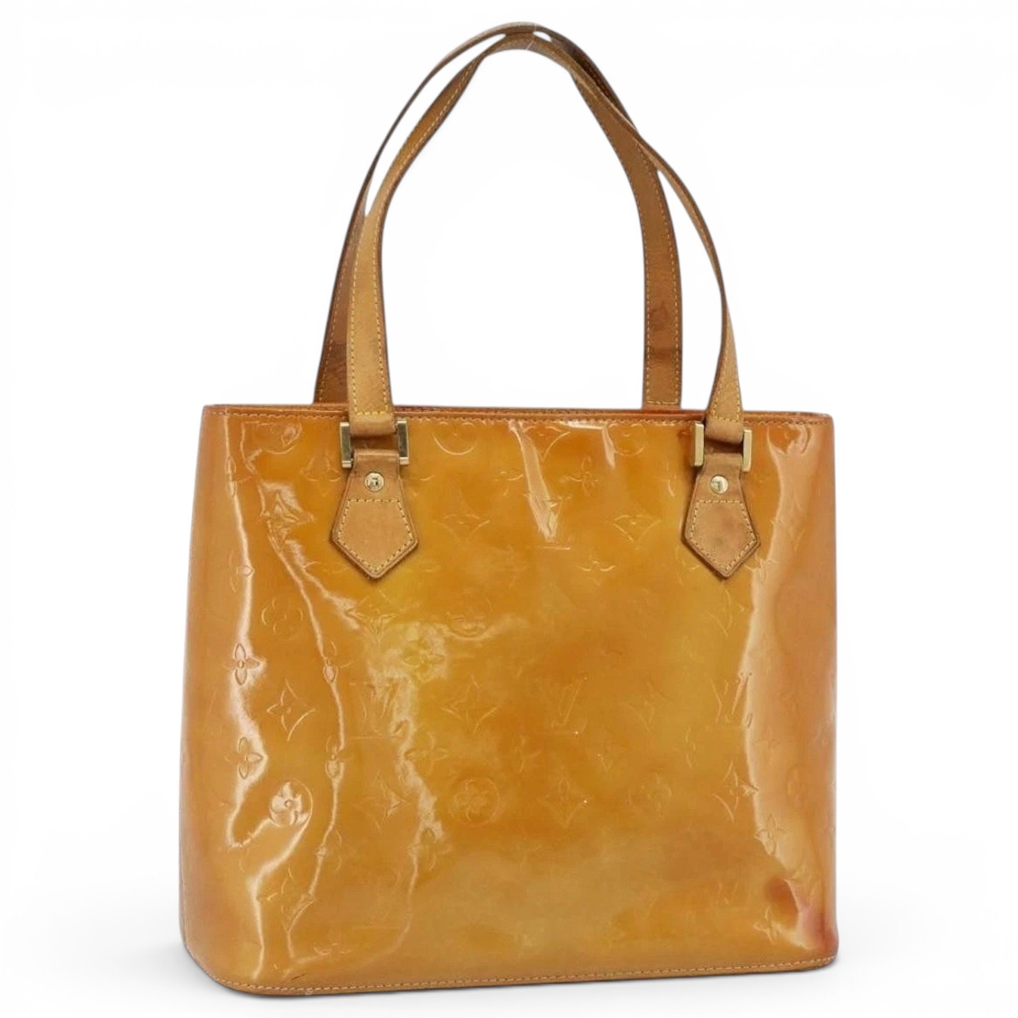 Patent leather handbag