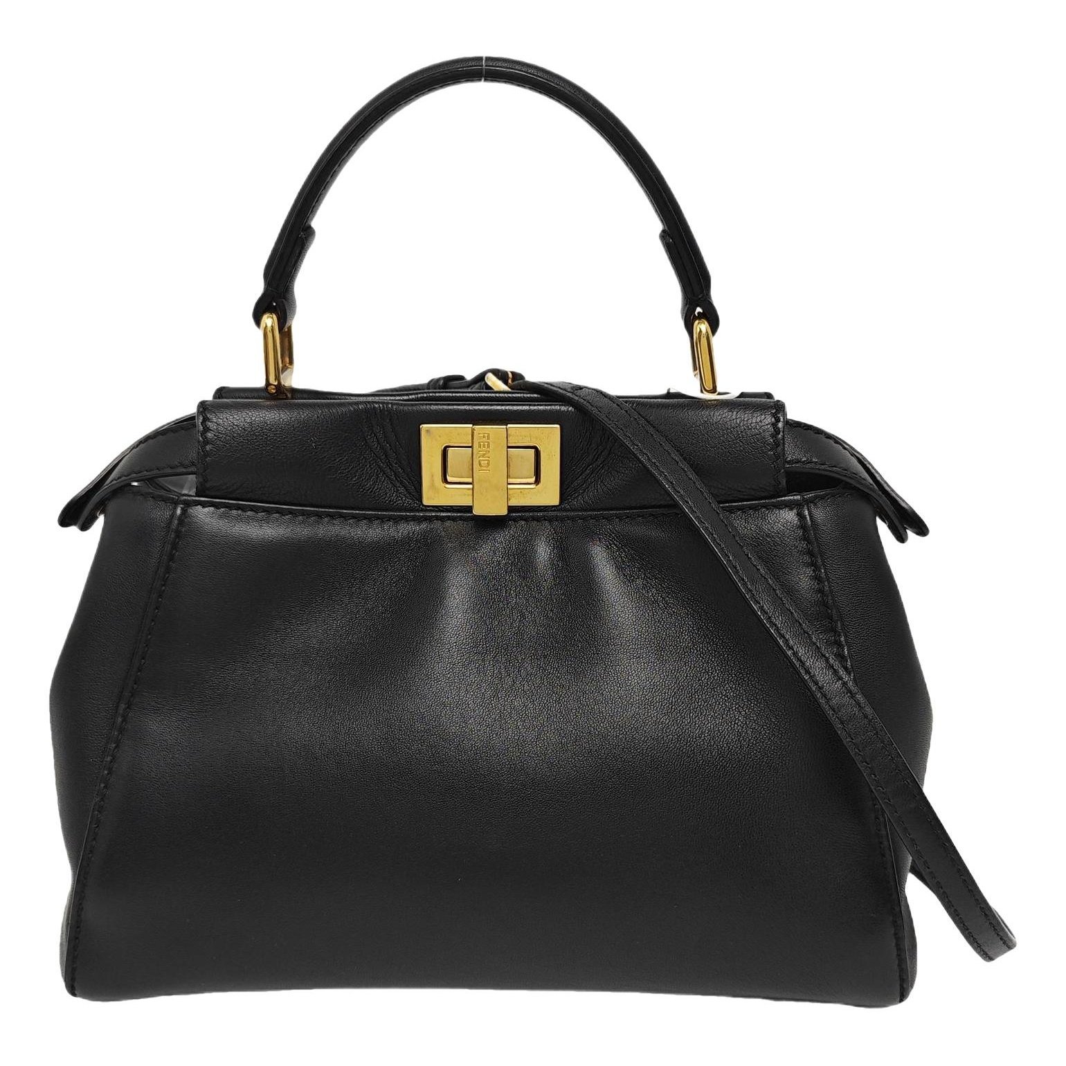 Peekaboo leather handbag
