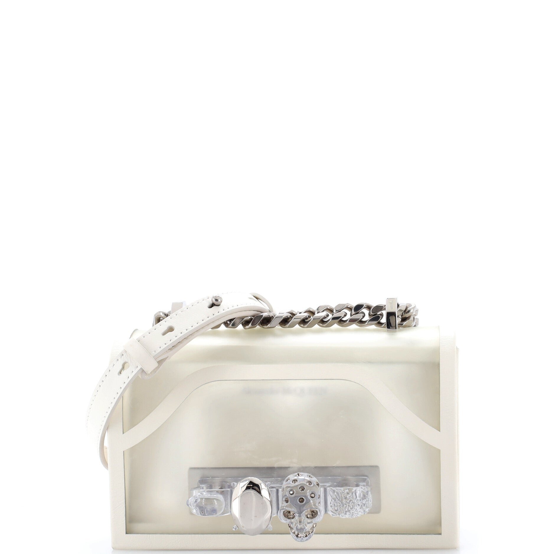 Jewelled Flap Satchel PVC Small