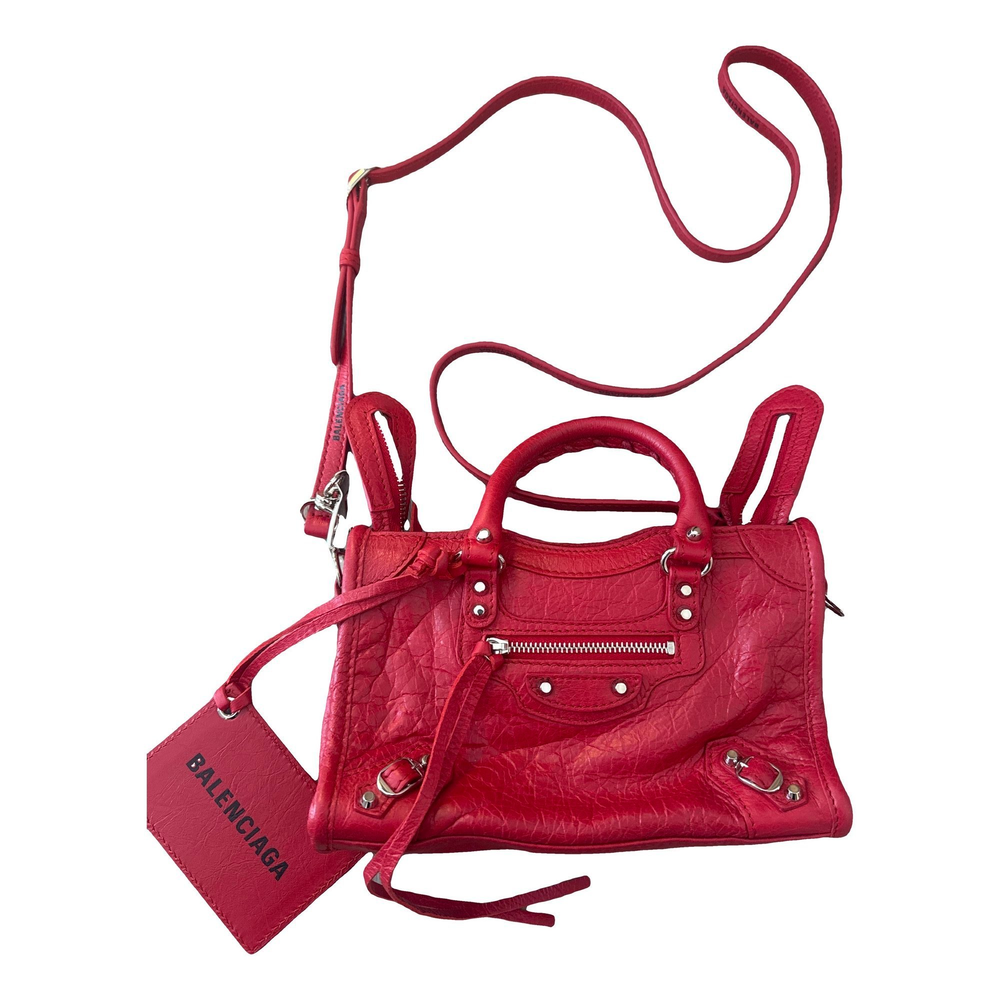 City leather bag