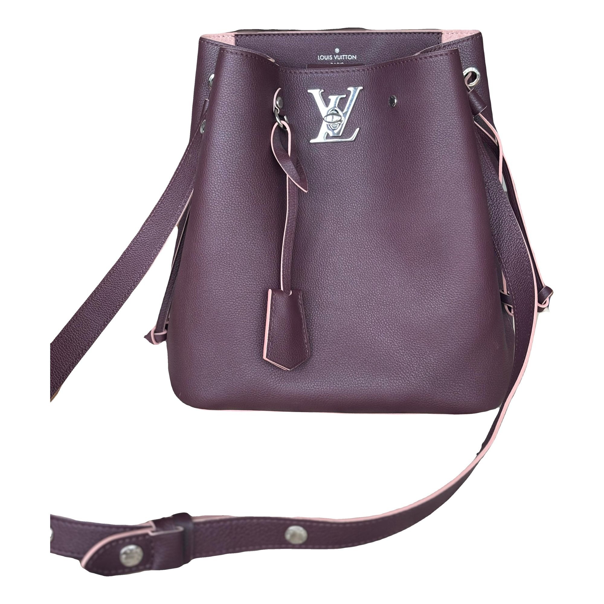 Lockme Bucket leather tote