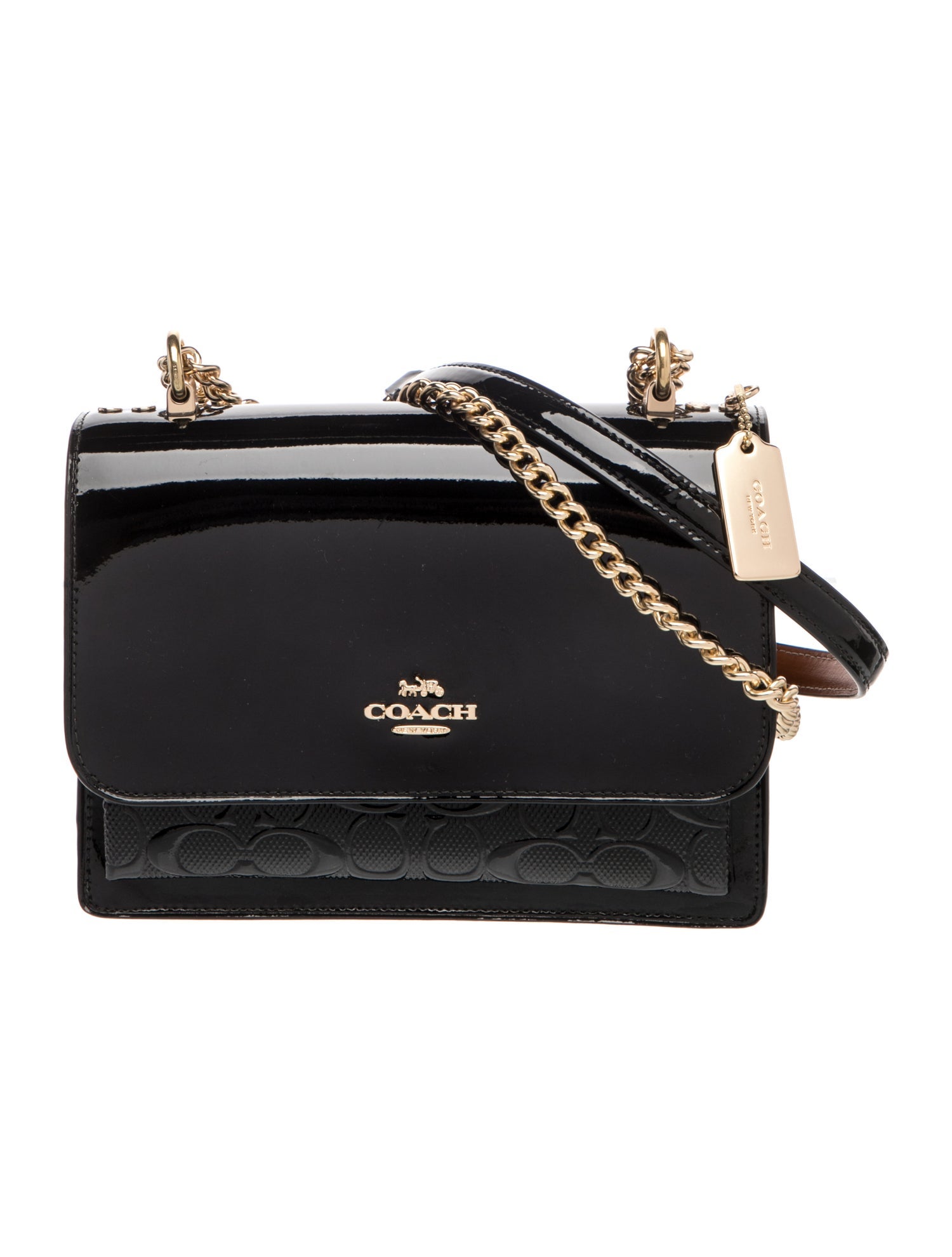 Patent Leather Top Handle Bag