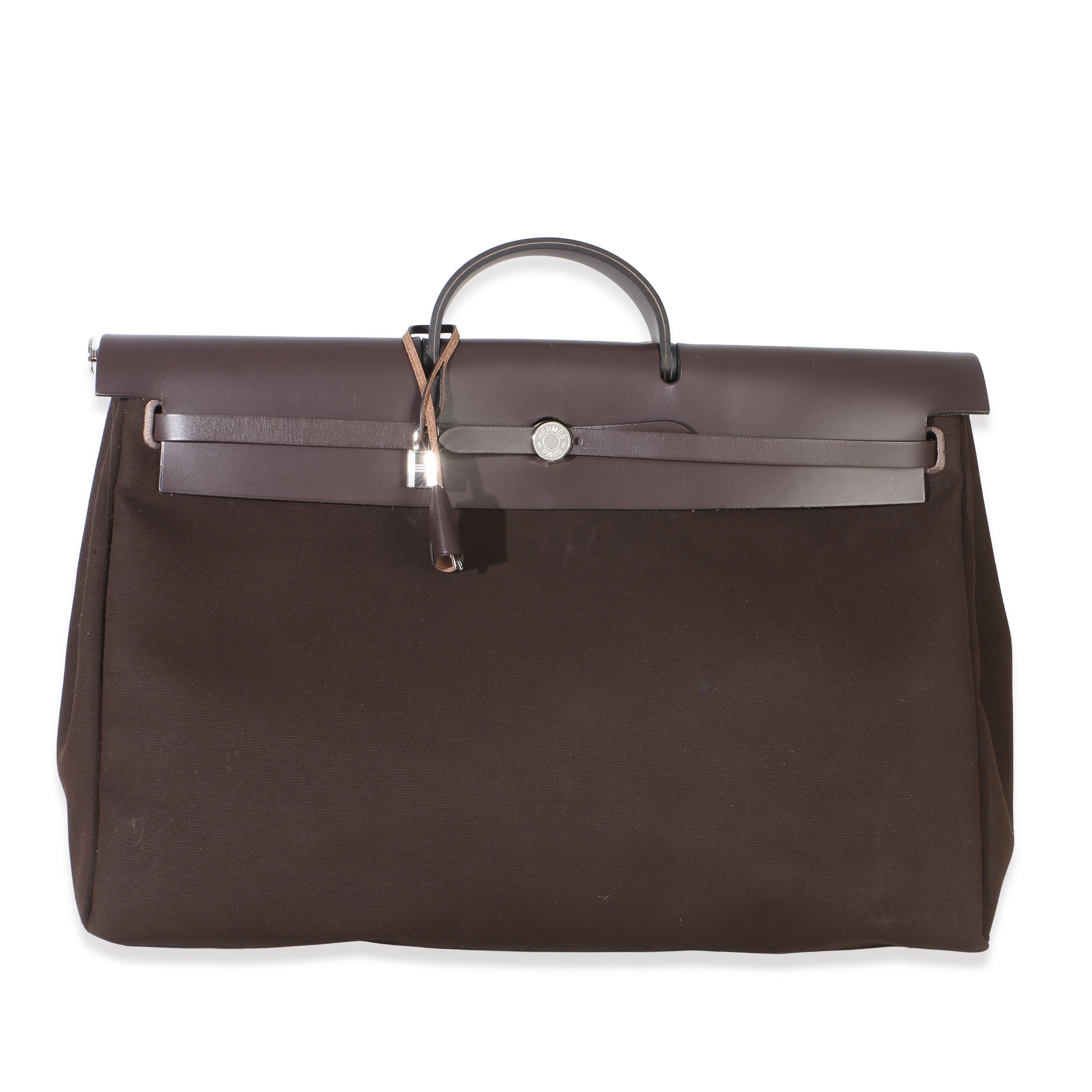 Chocolat Toile Officier Vache Hunter Herbag Zip Cabine Bag PHW