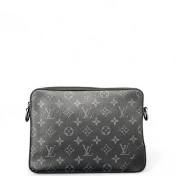 Coated Canvas Trio Messenger Bag