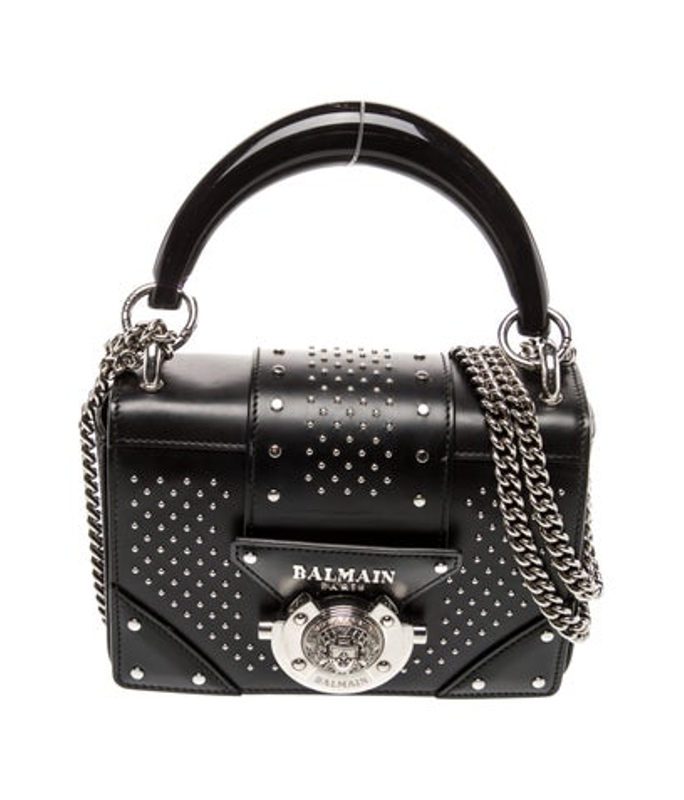 Balmain Leather Shoulder Bag