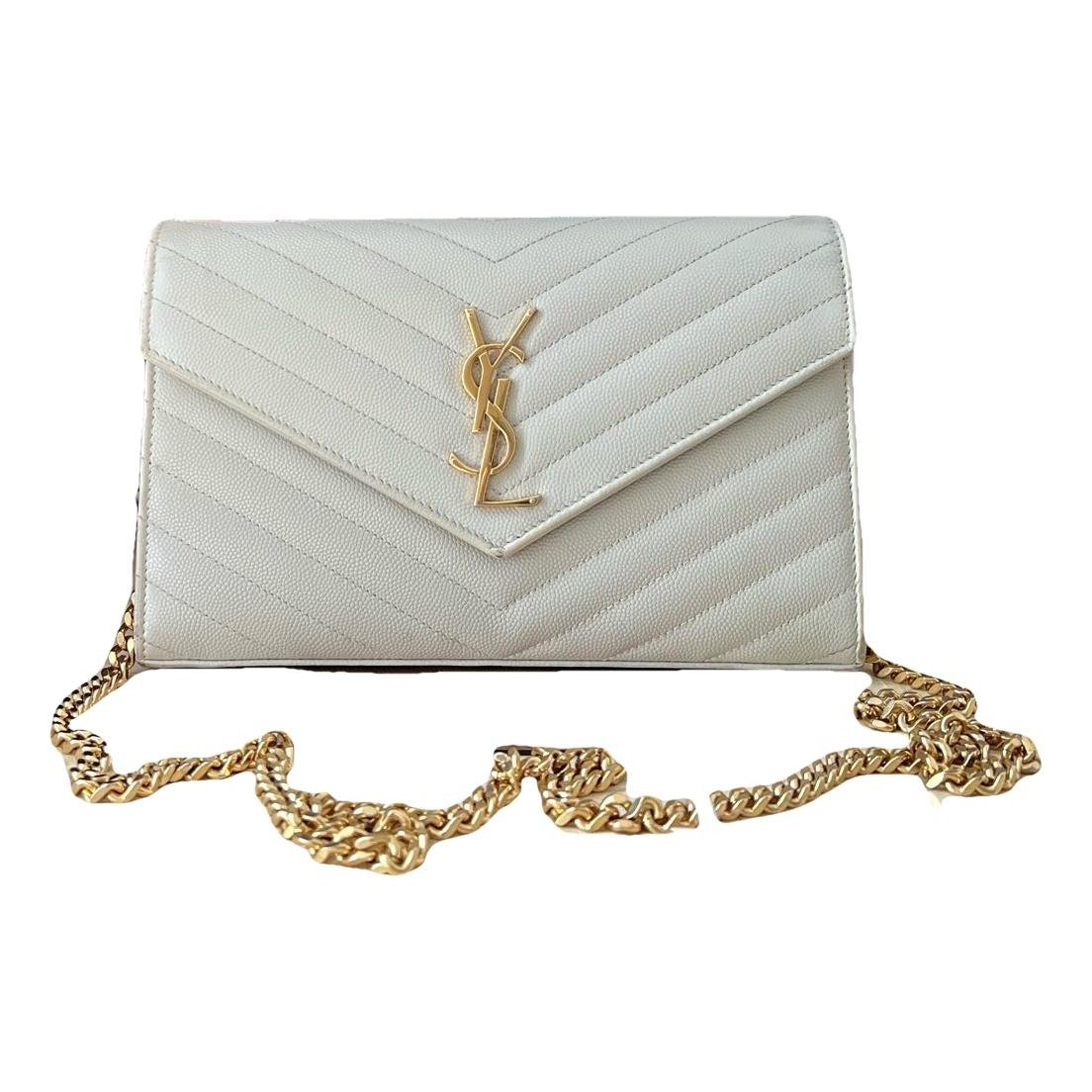 Portefeuille enveloppe leather handbag