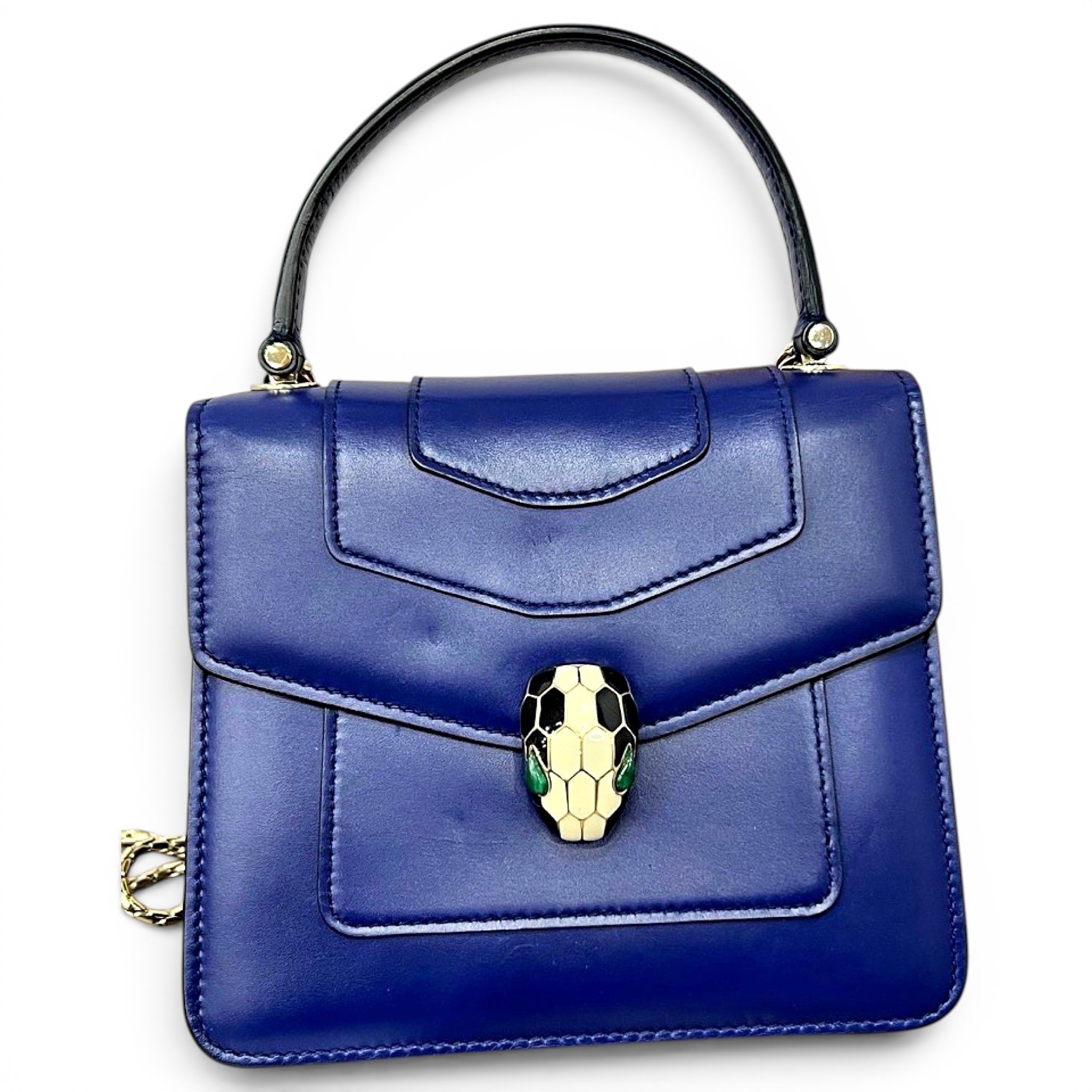 Bvlgari Serpenti leather bag