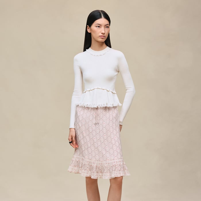 Blanc Naturel Jewel Long-sleeve Sweater