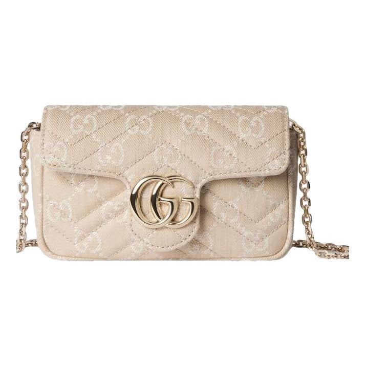 GG Marmont Flap cloth crossbody bag