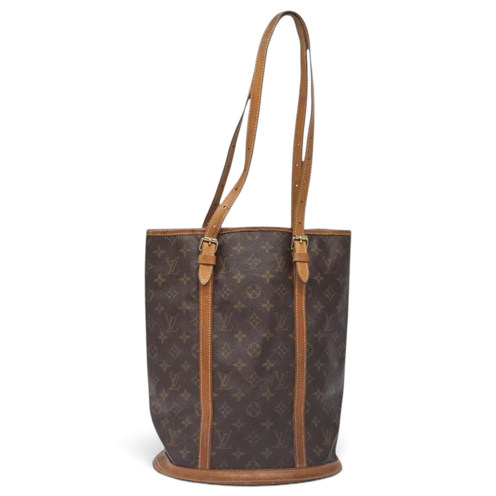 Bucket leather handbag