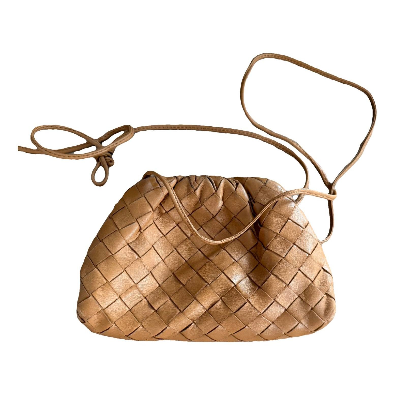 Pouch leather clutch bag