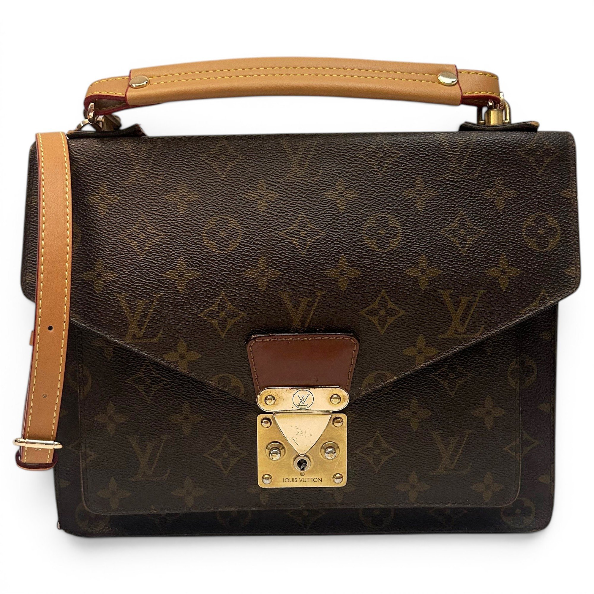 Louis Vuitton Monceau cloth crossbody bag