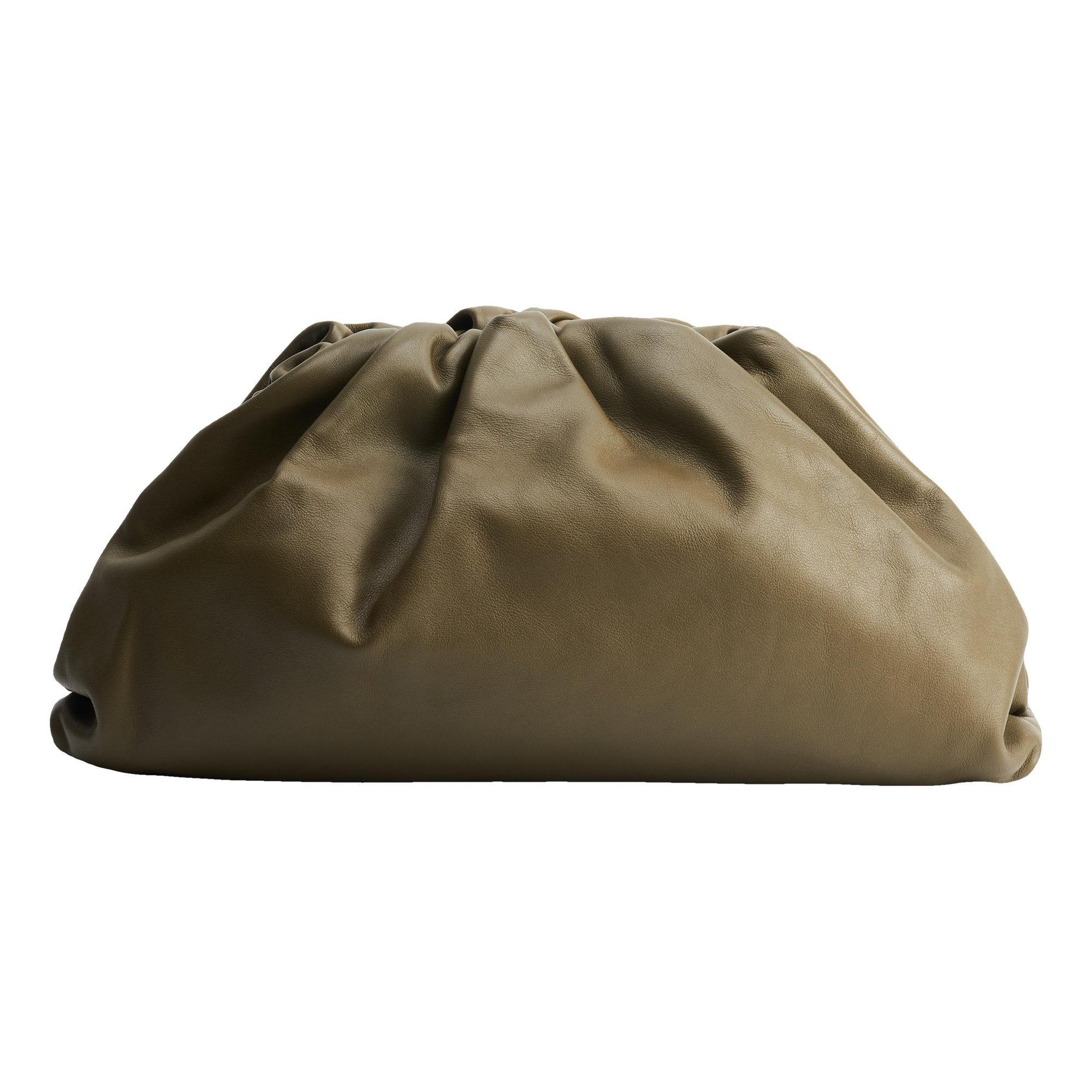 Pouch leather clutch bag