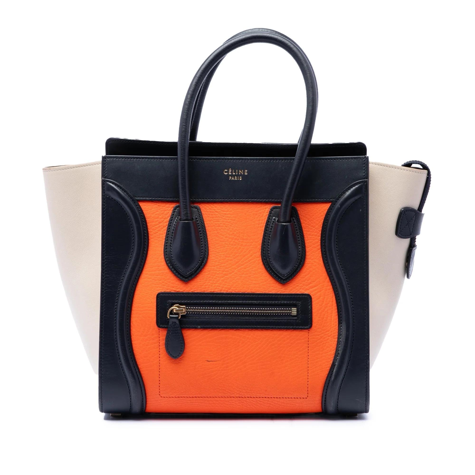 Luggage pony-style calfskin handbag