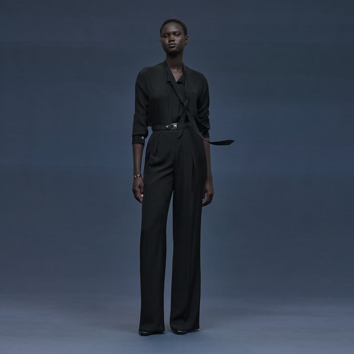 Noir Silk Pants