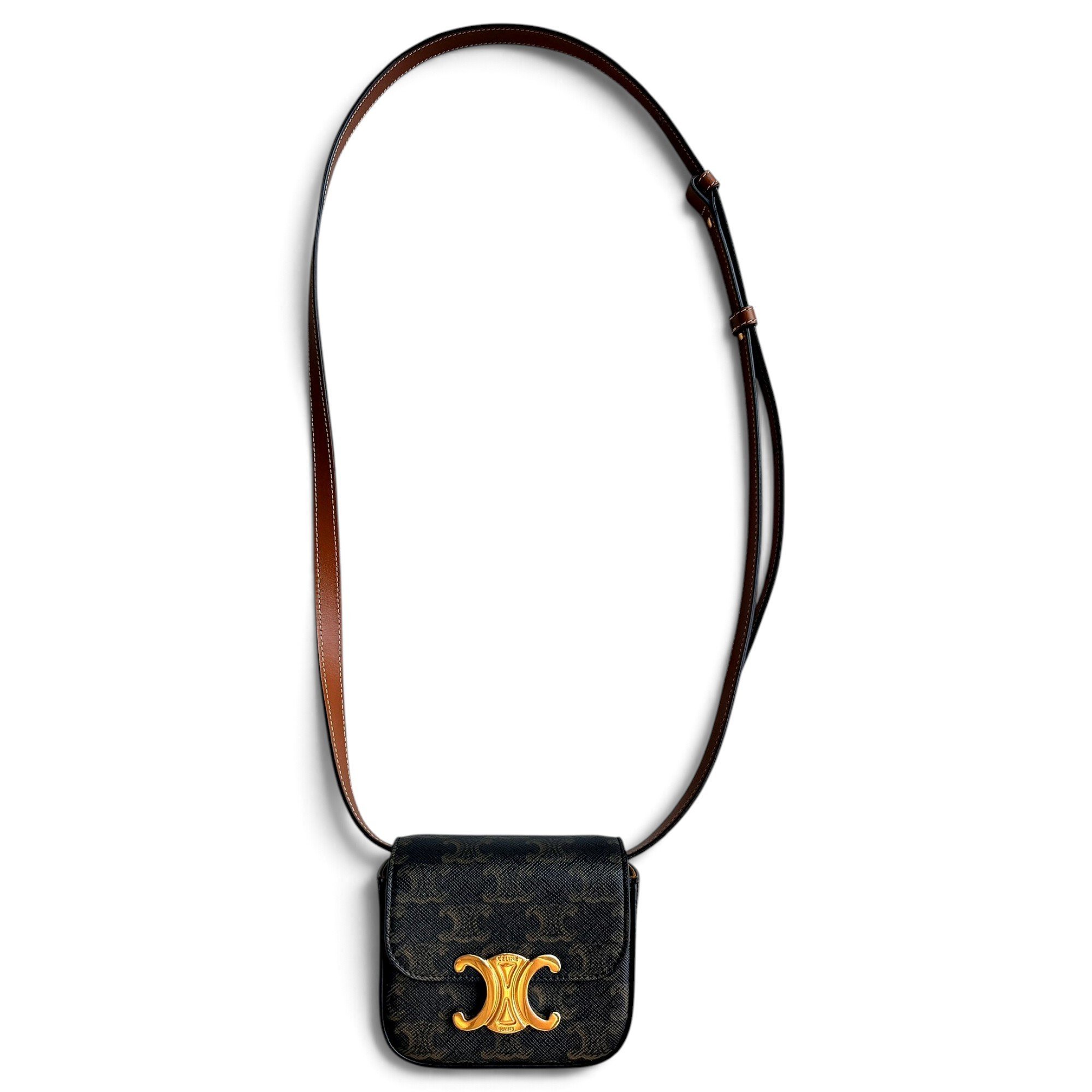 Triomphe cloth crossbody bag