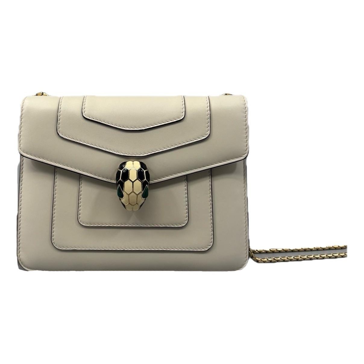 Serpenti leather handbag