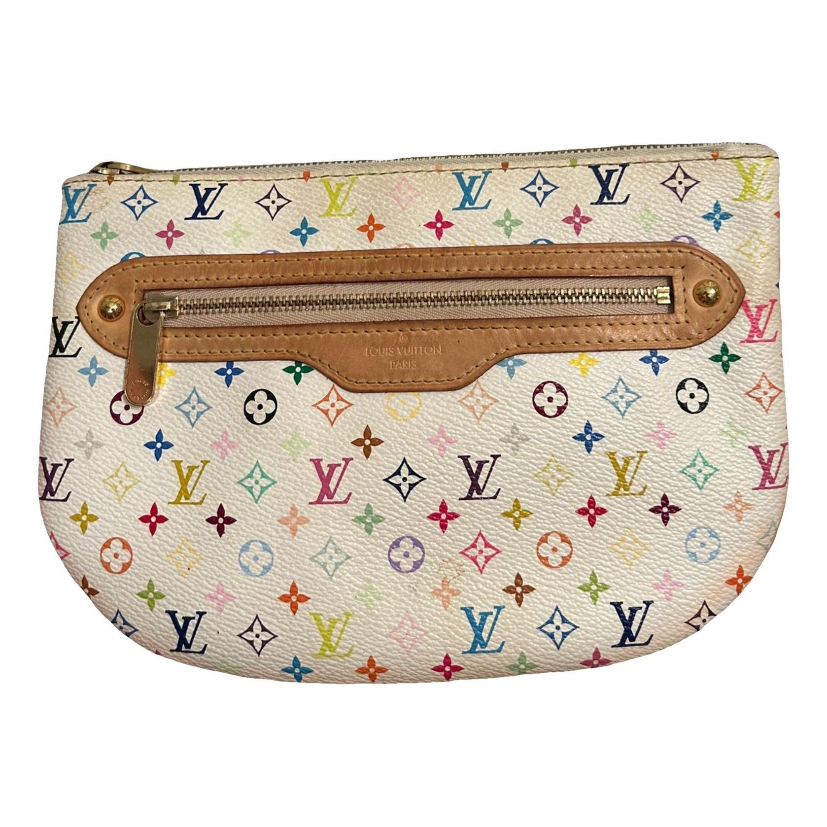 Leather clutch bag