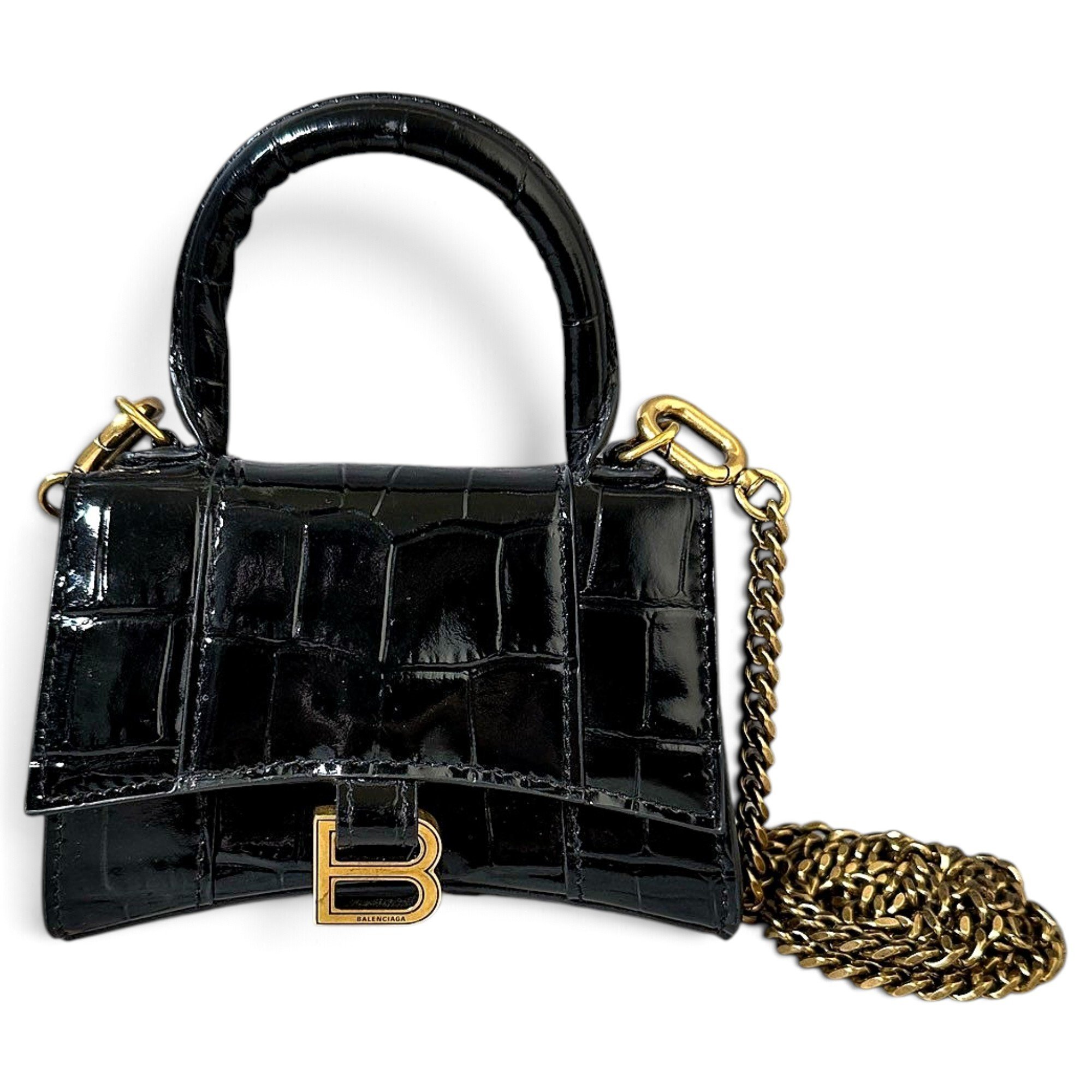 Balenciaga Hourglass leather mini bag