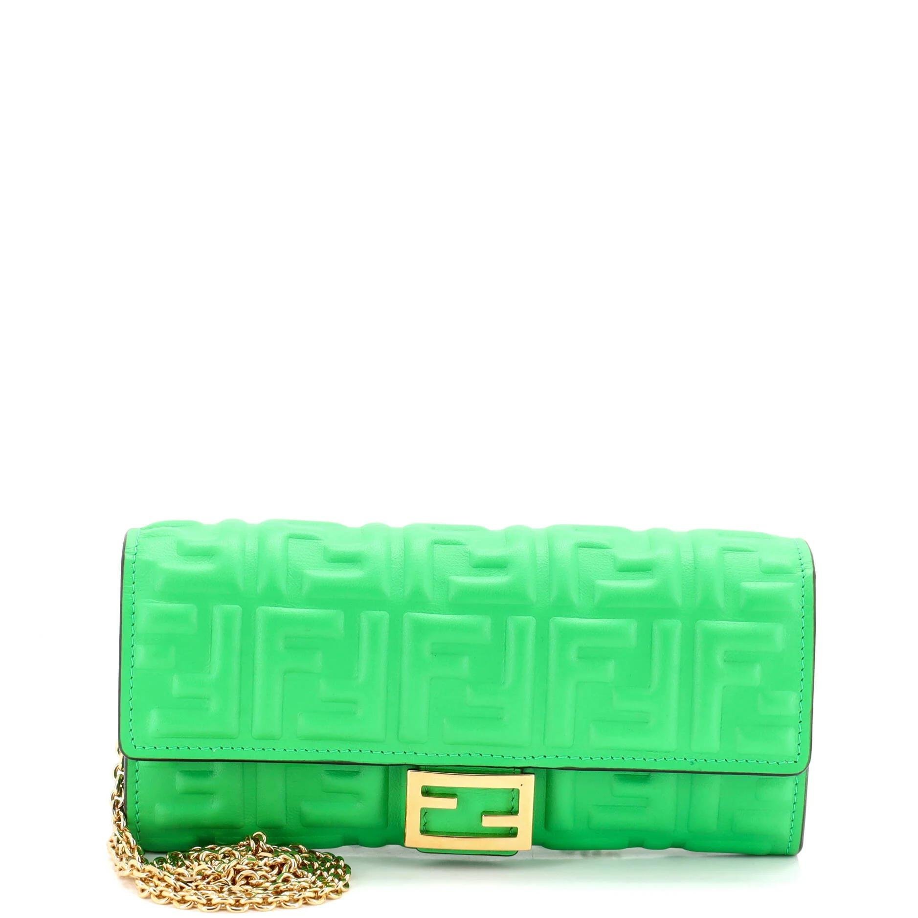 Fendi Wallet On Chain leather crossbody bag