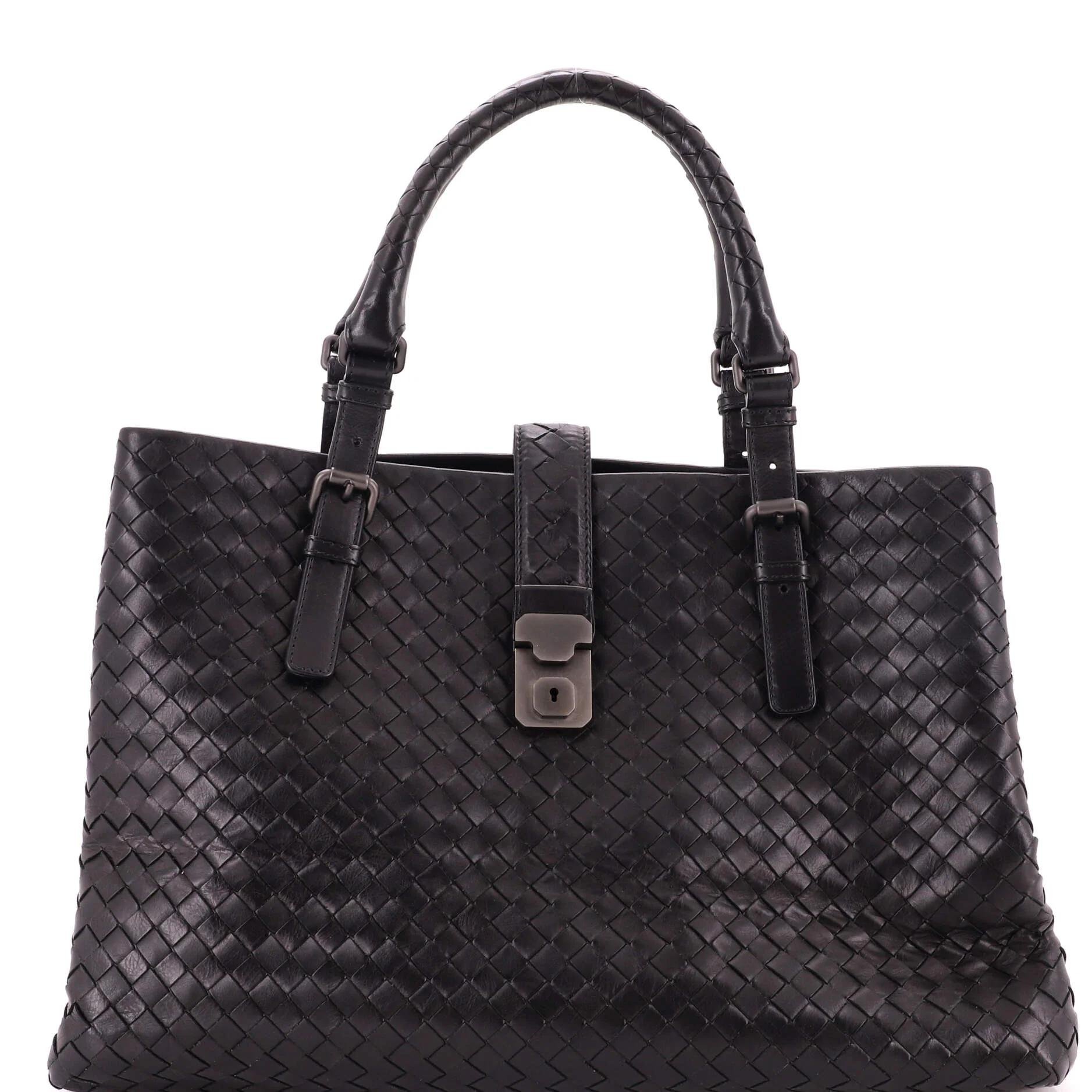 Leather tote