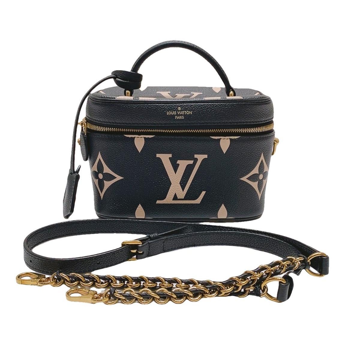 Vanity leather handbag