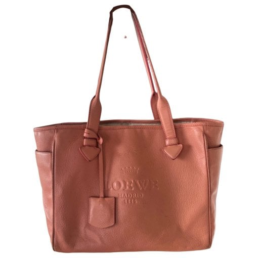 Leather tote