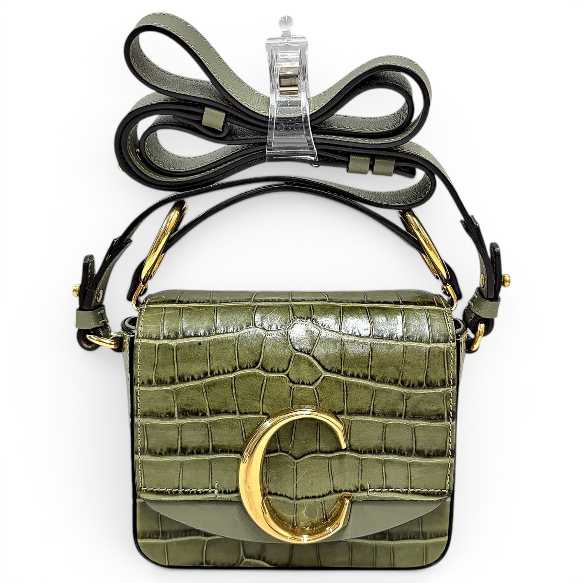 C leather handbag