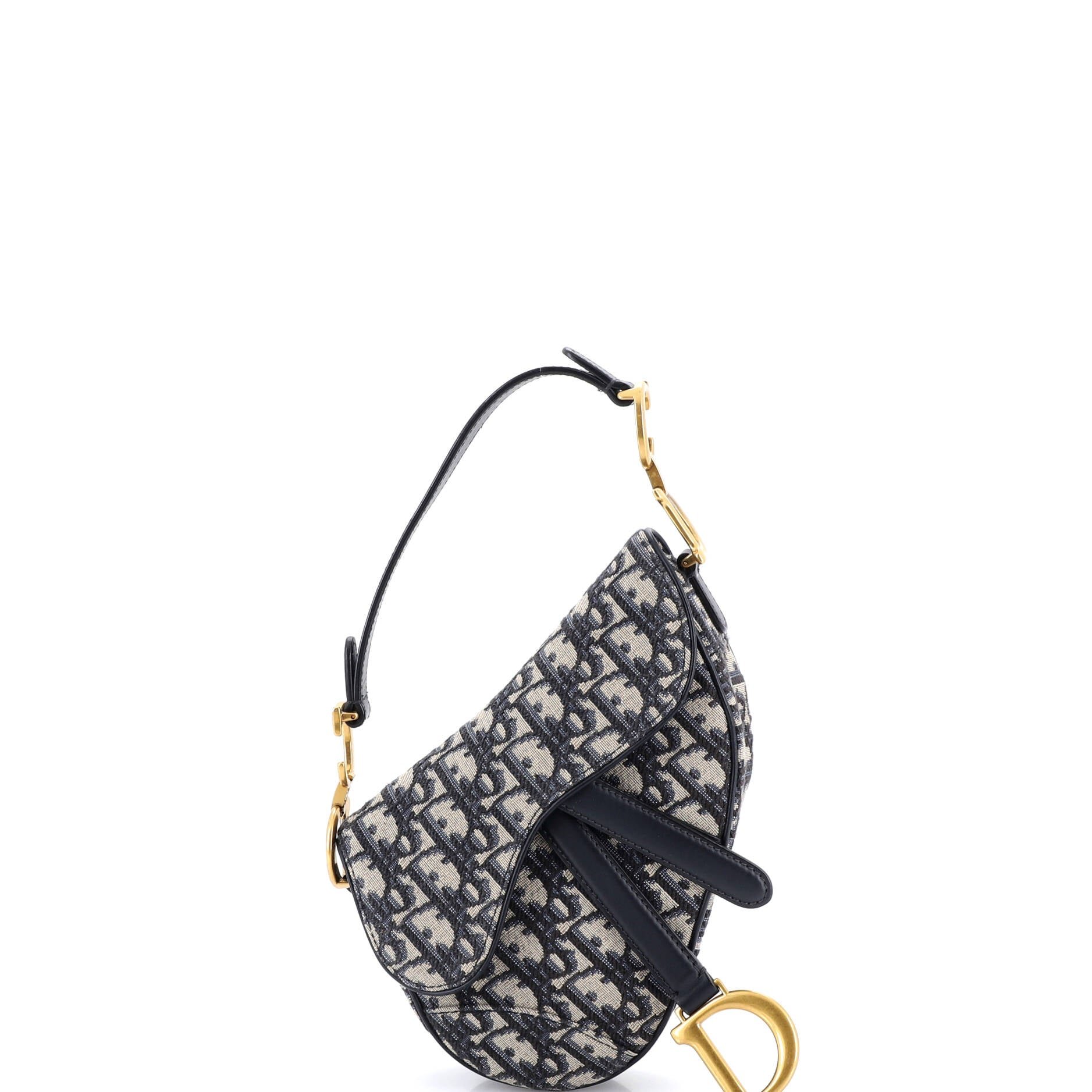 Dior Saddle Handbag Oblique Canvas Mini
