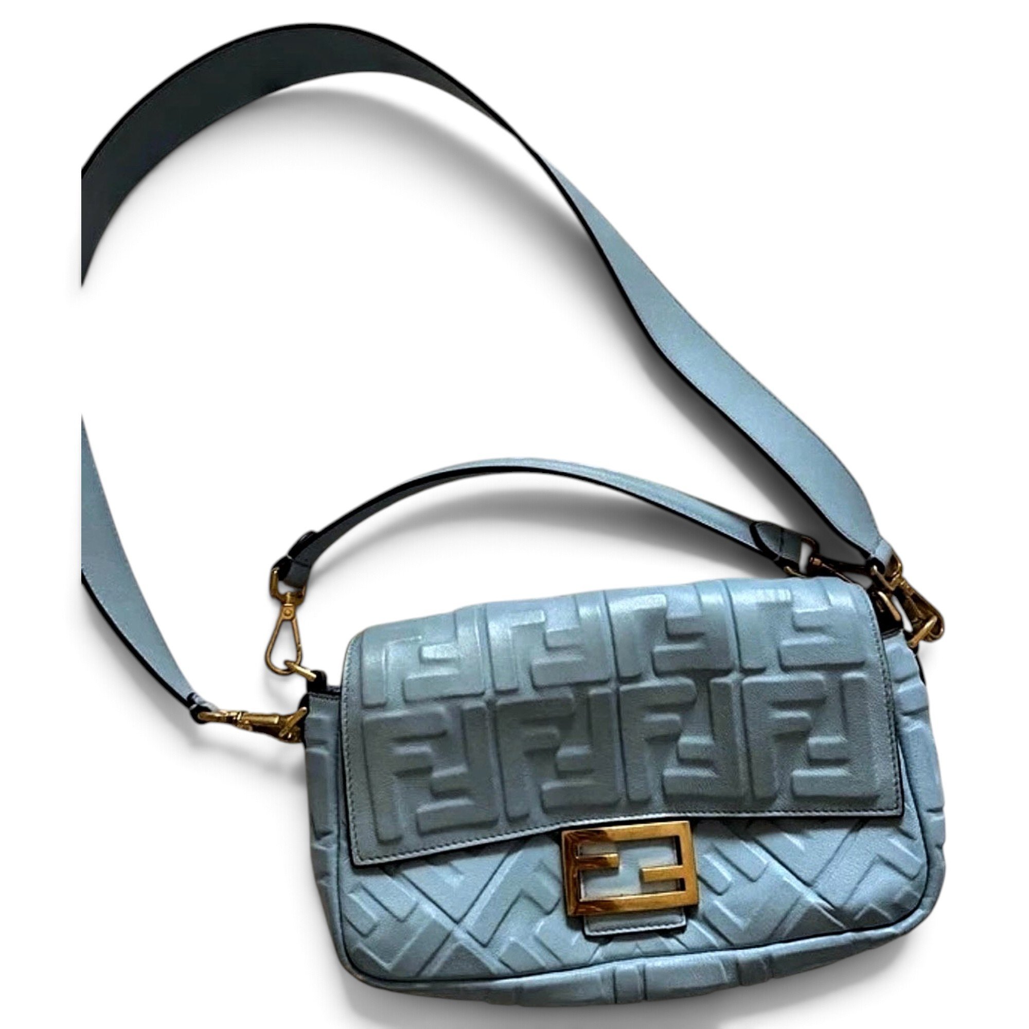 Baguette leather handbag