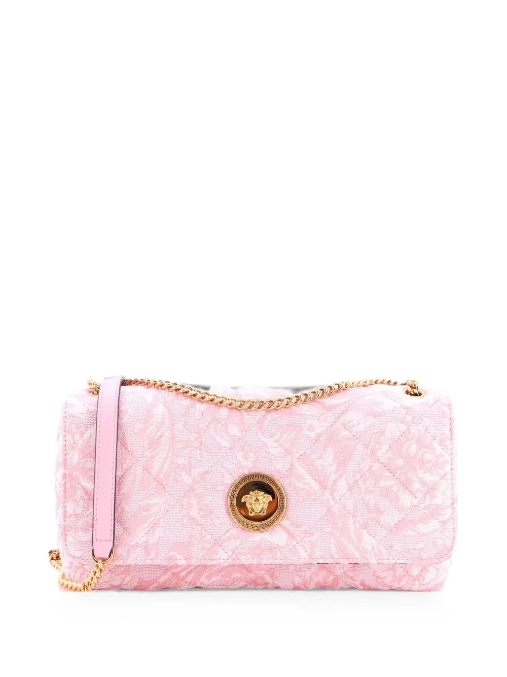 Medusa Icon Chain Flap Bag Quilted Barocco Jacquard East West shoulder bag