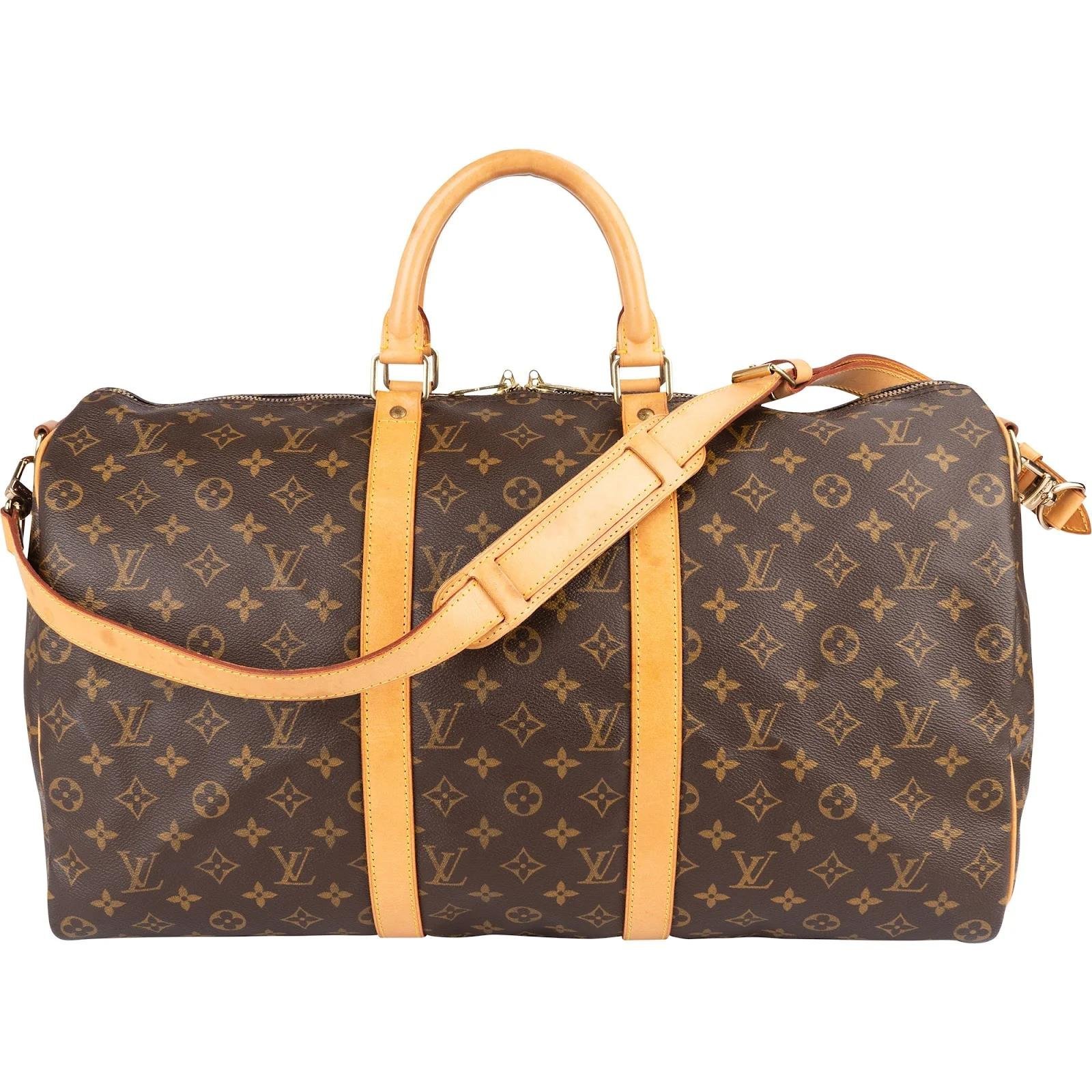 Keepall leather travel bag
