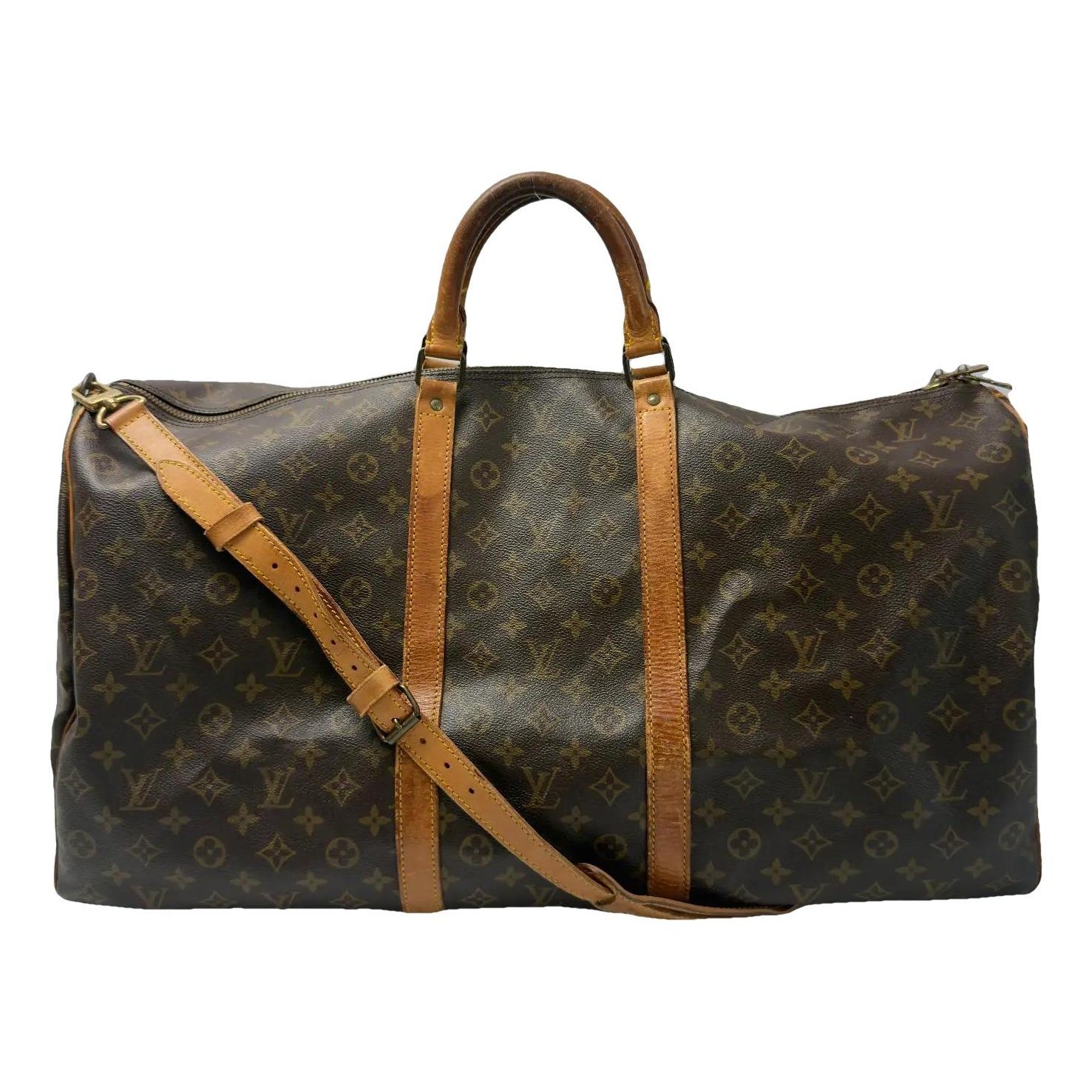 Leather travel bag