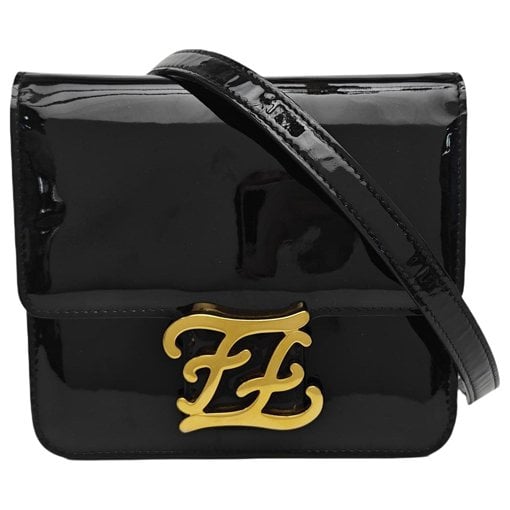 Patent leather handbag