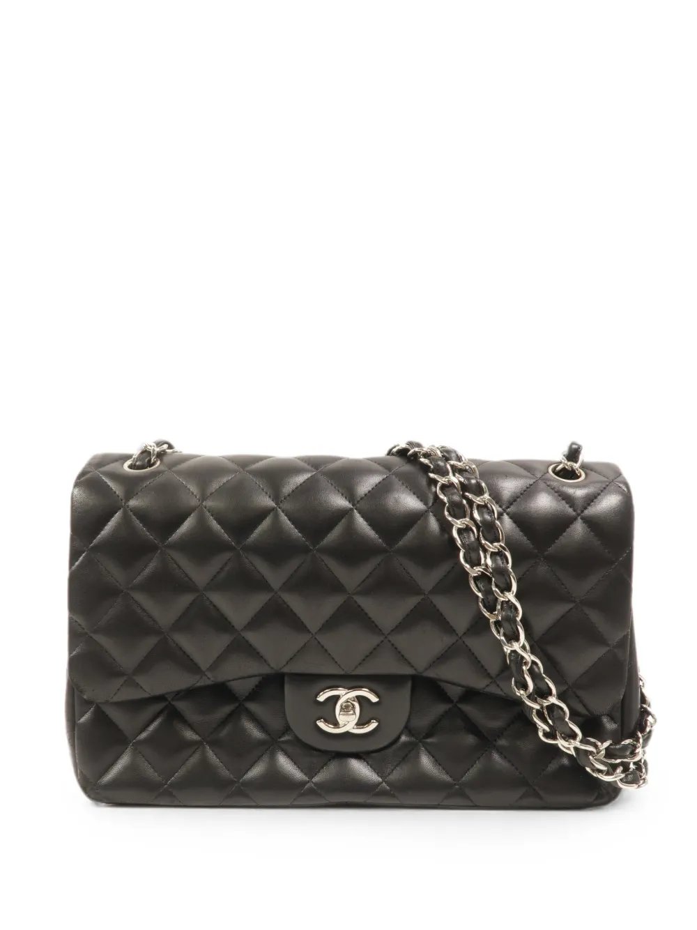 large Classic CC quilted turn-lock shoulder bag