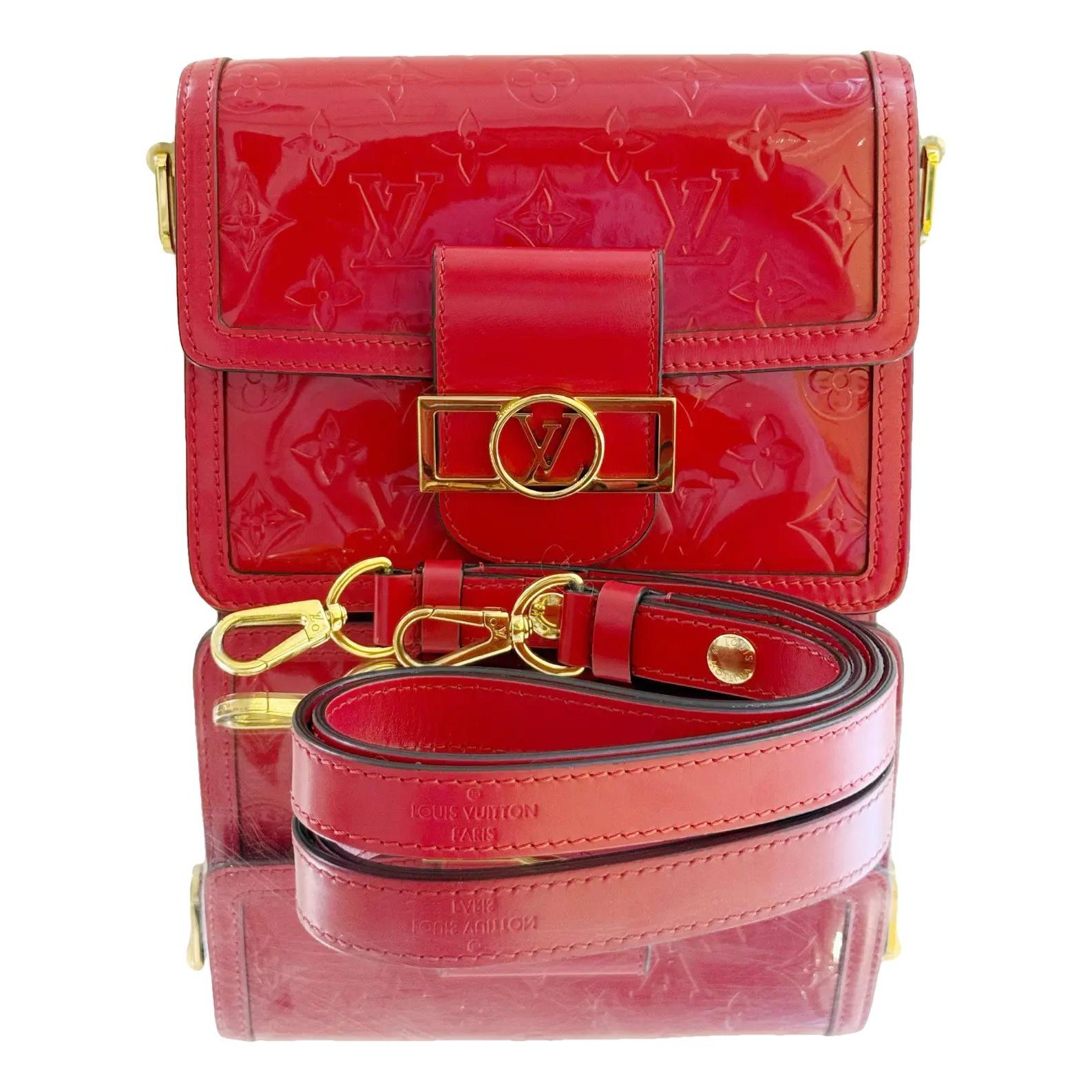 Louis Vuitton Dauphine Mini patent leather handbag