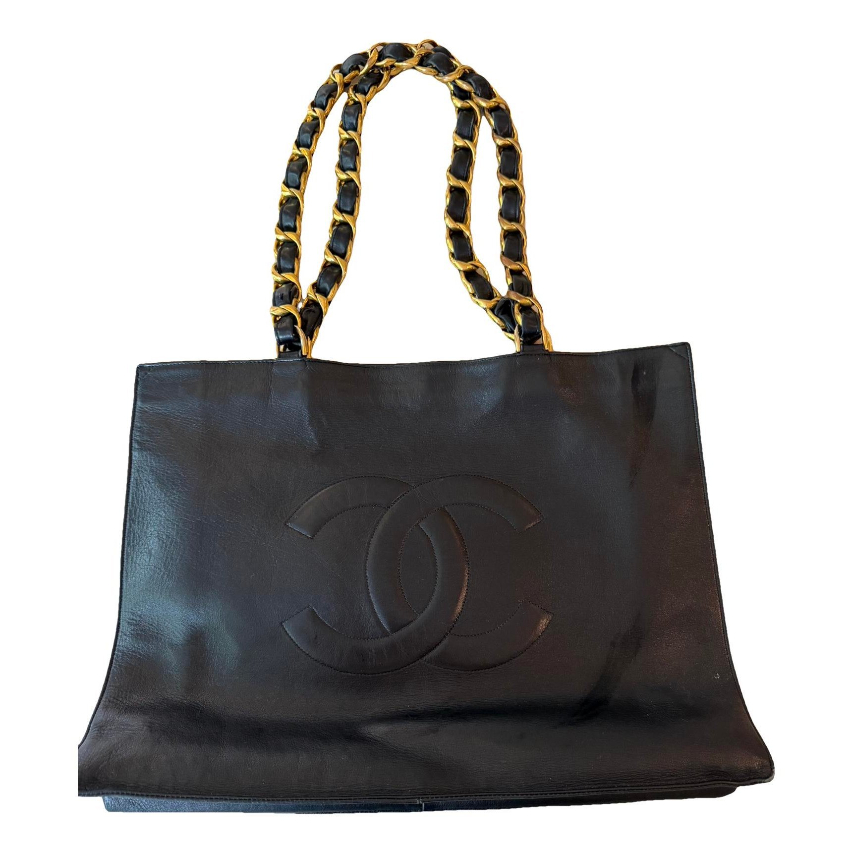 Grand shopping leather tote