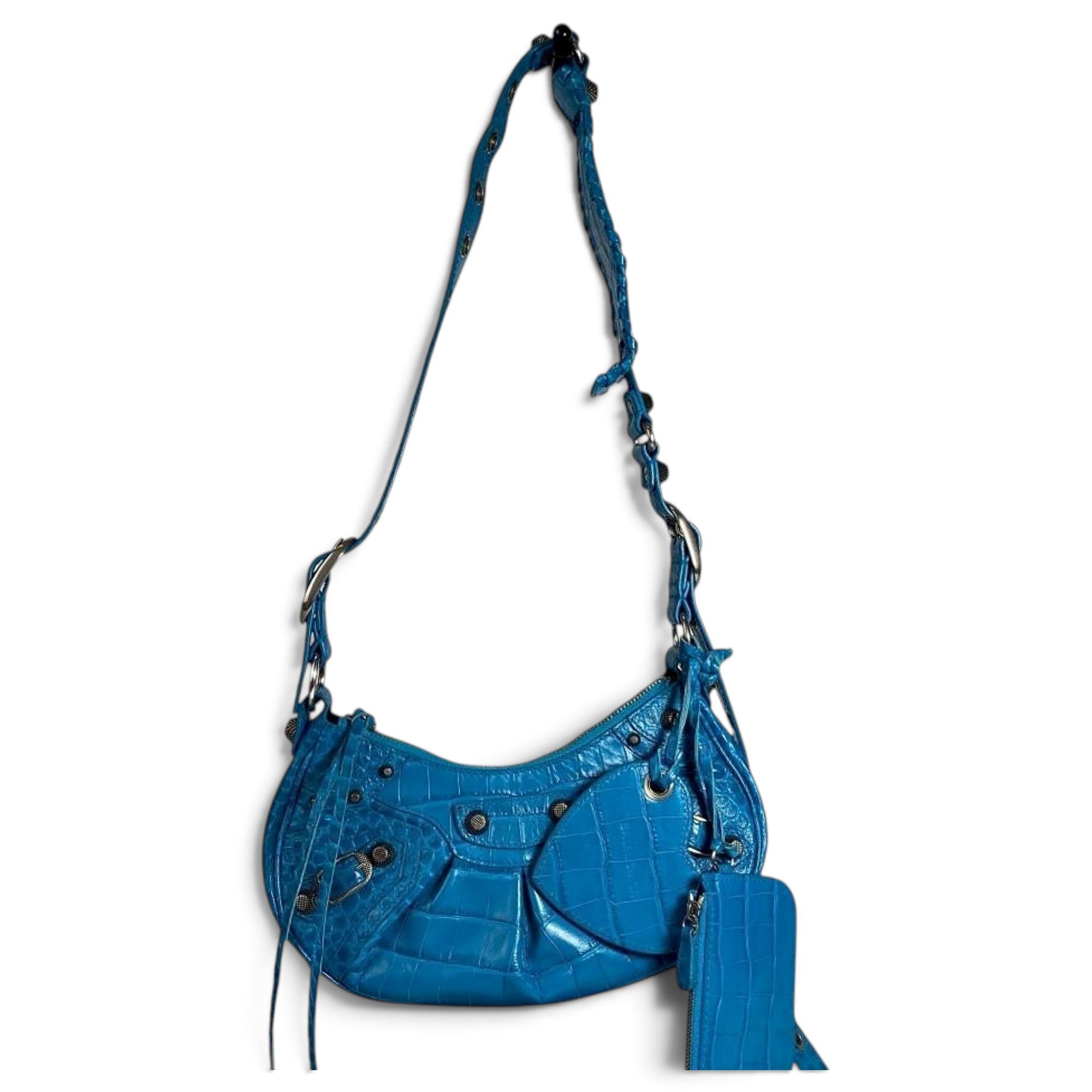 City leather handbag