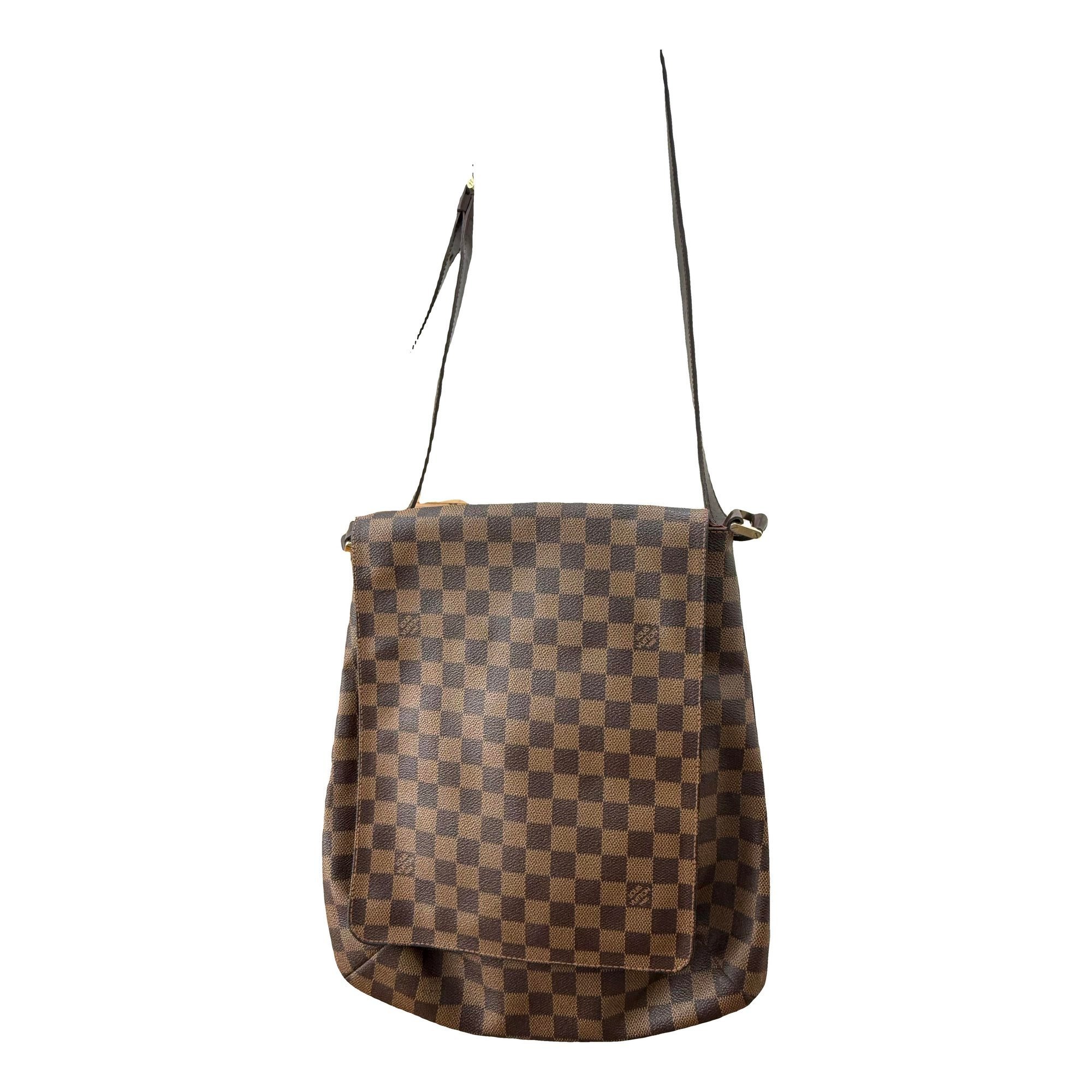 Musette leather handbag