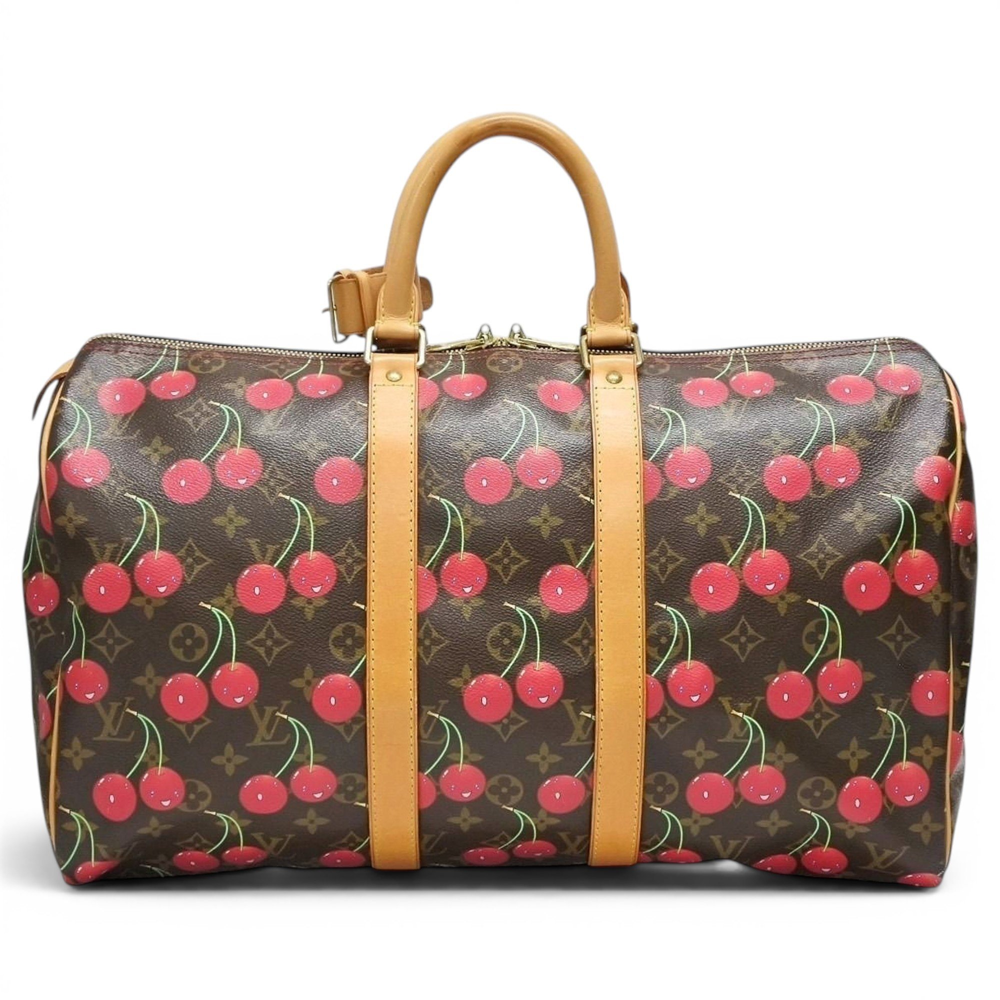 Keepall leather travel bag