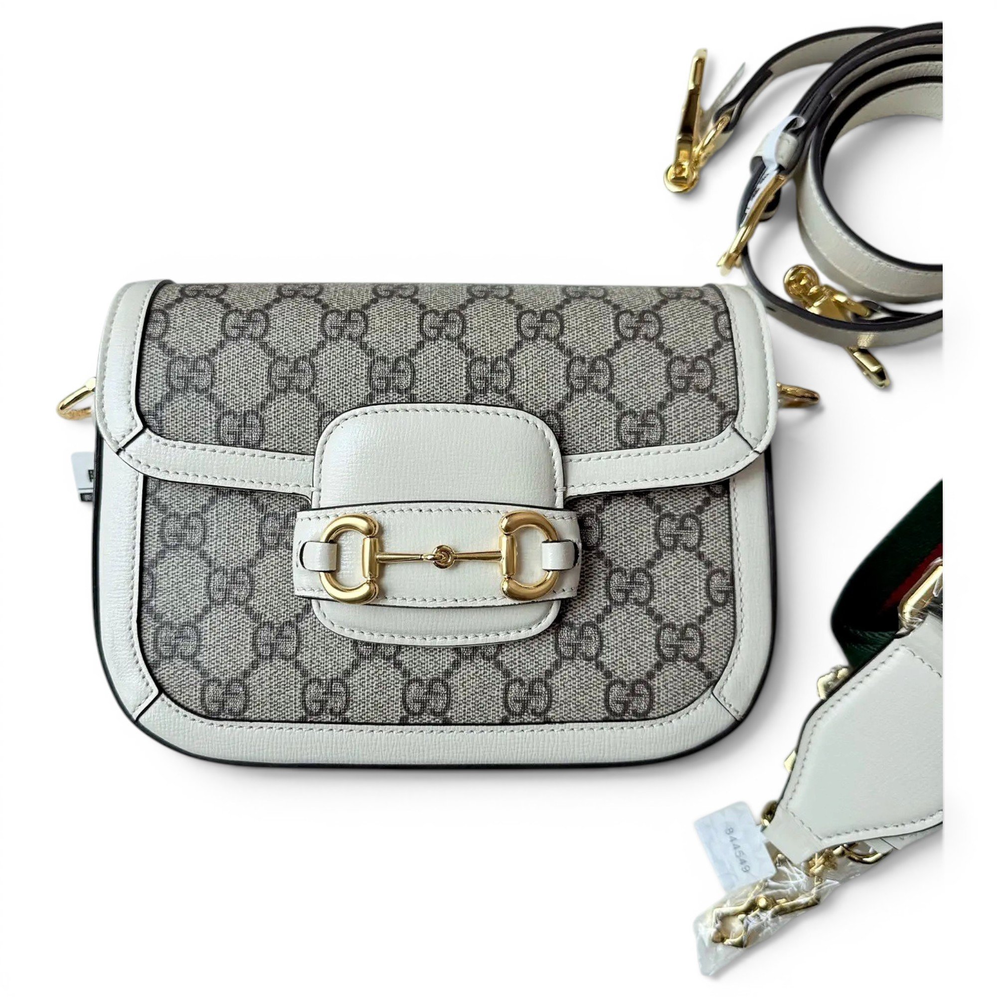 Horsebit 1955 Flap cloth handbag