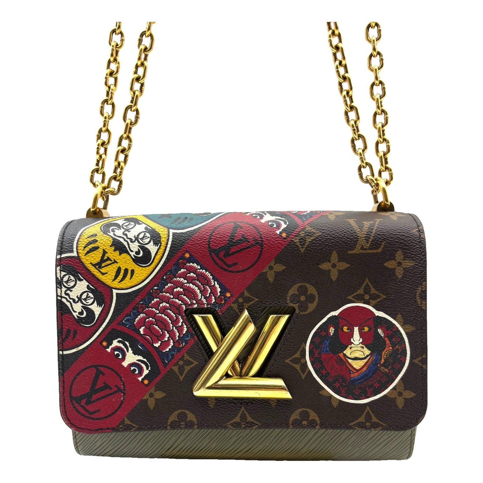 Twist leather handbag