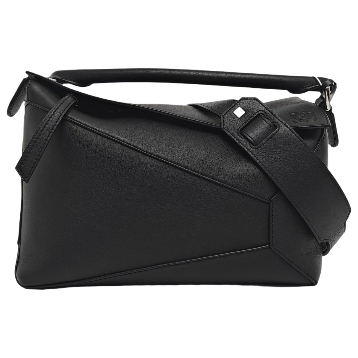 Puzzle leather handbag