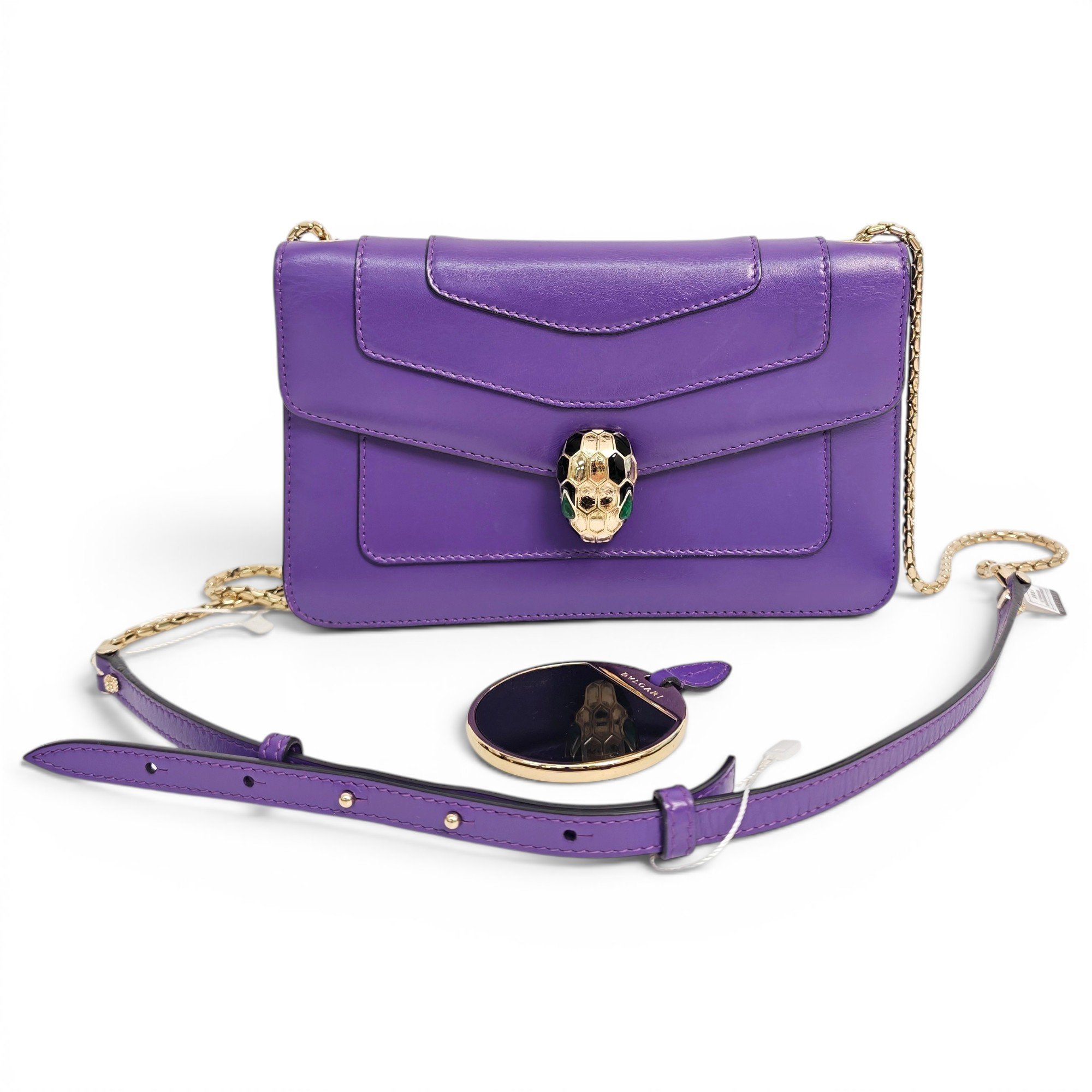 Bvlgari Serpenti leather handbag