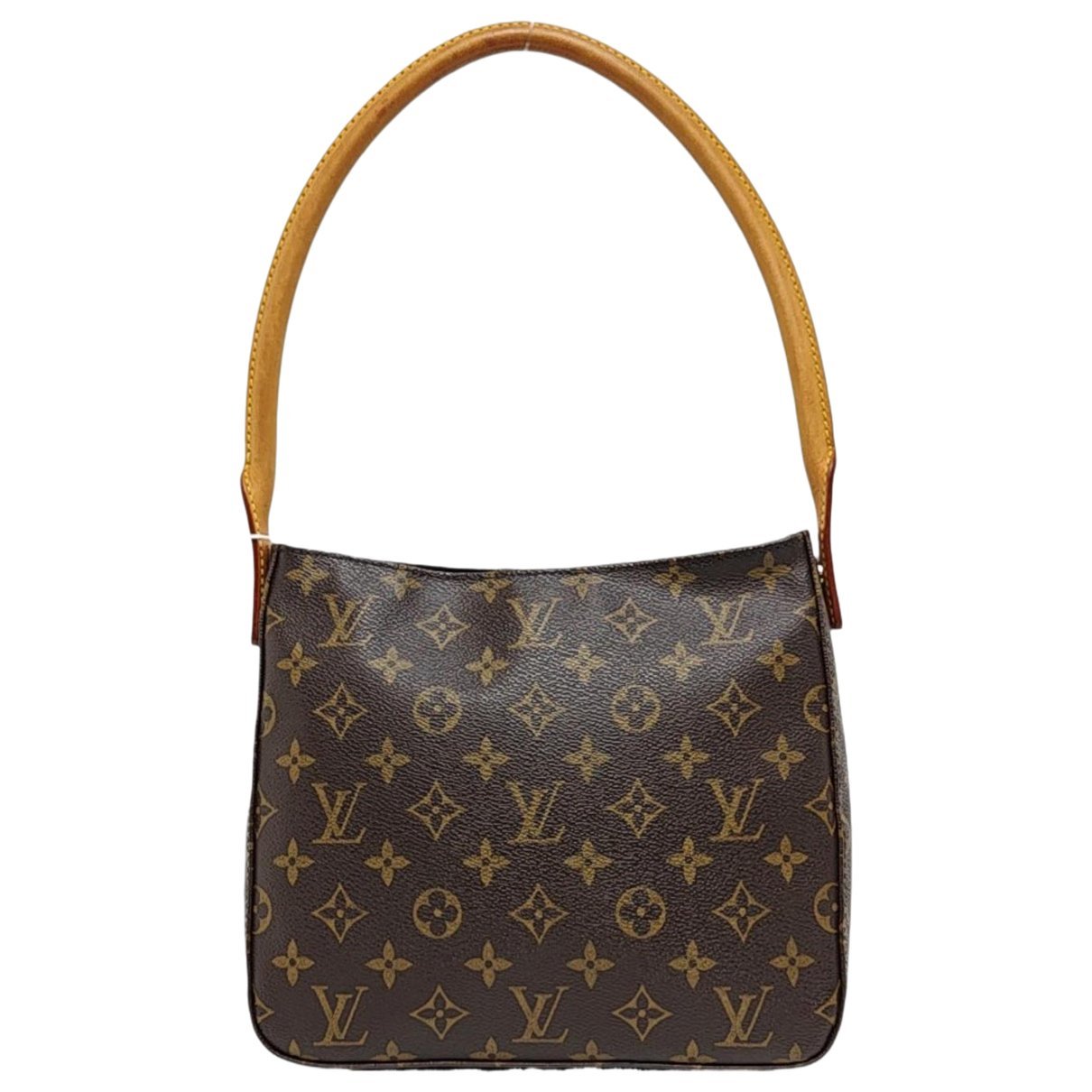 Looping leather handbag