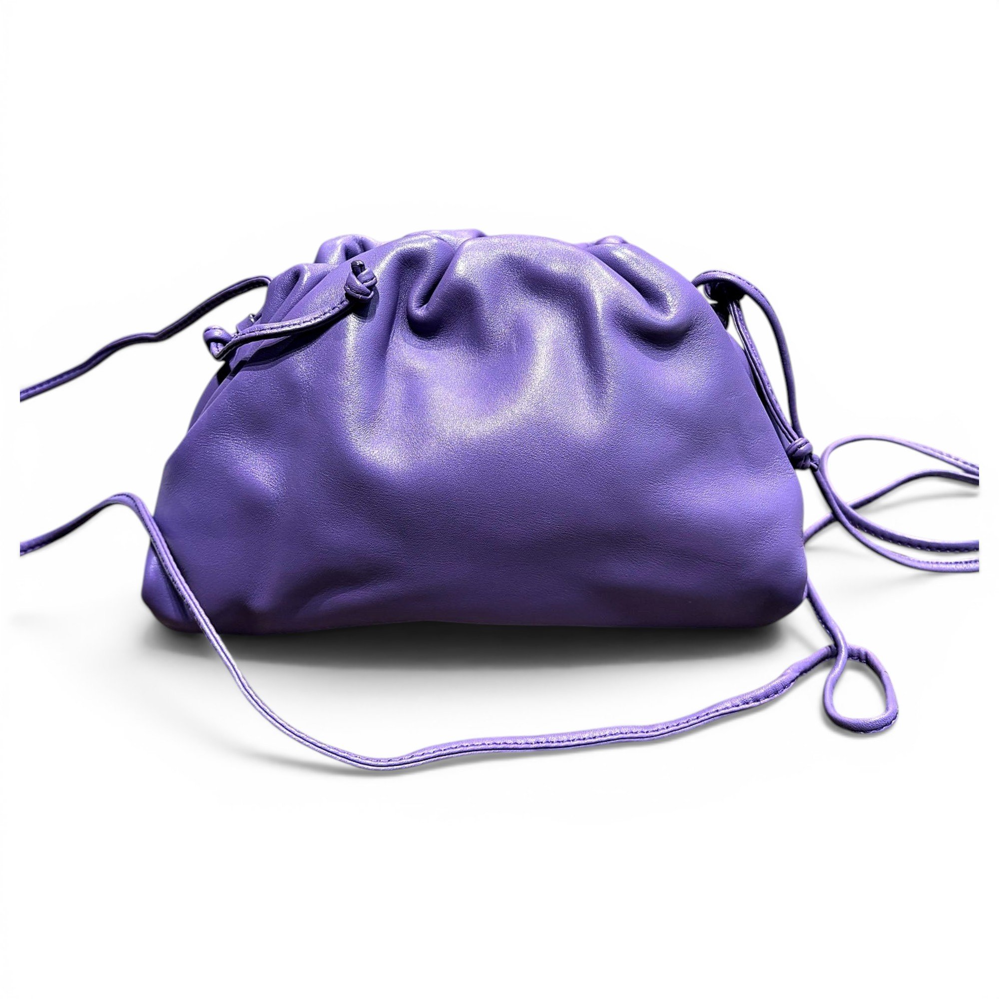 Pouch leather handbag