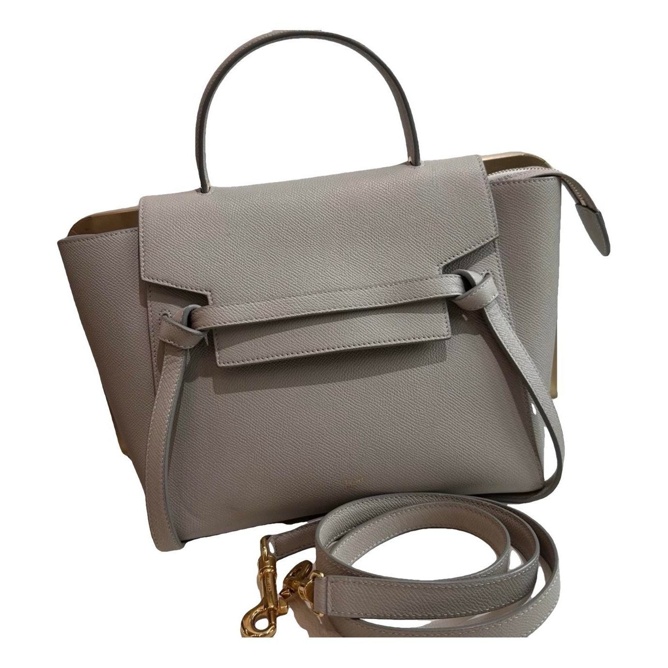 Belt leather handbag